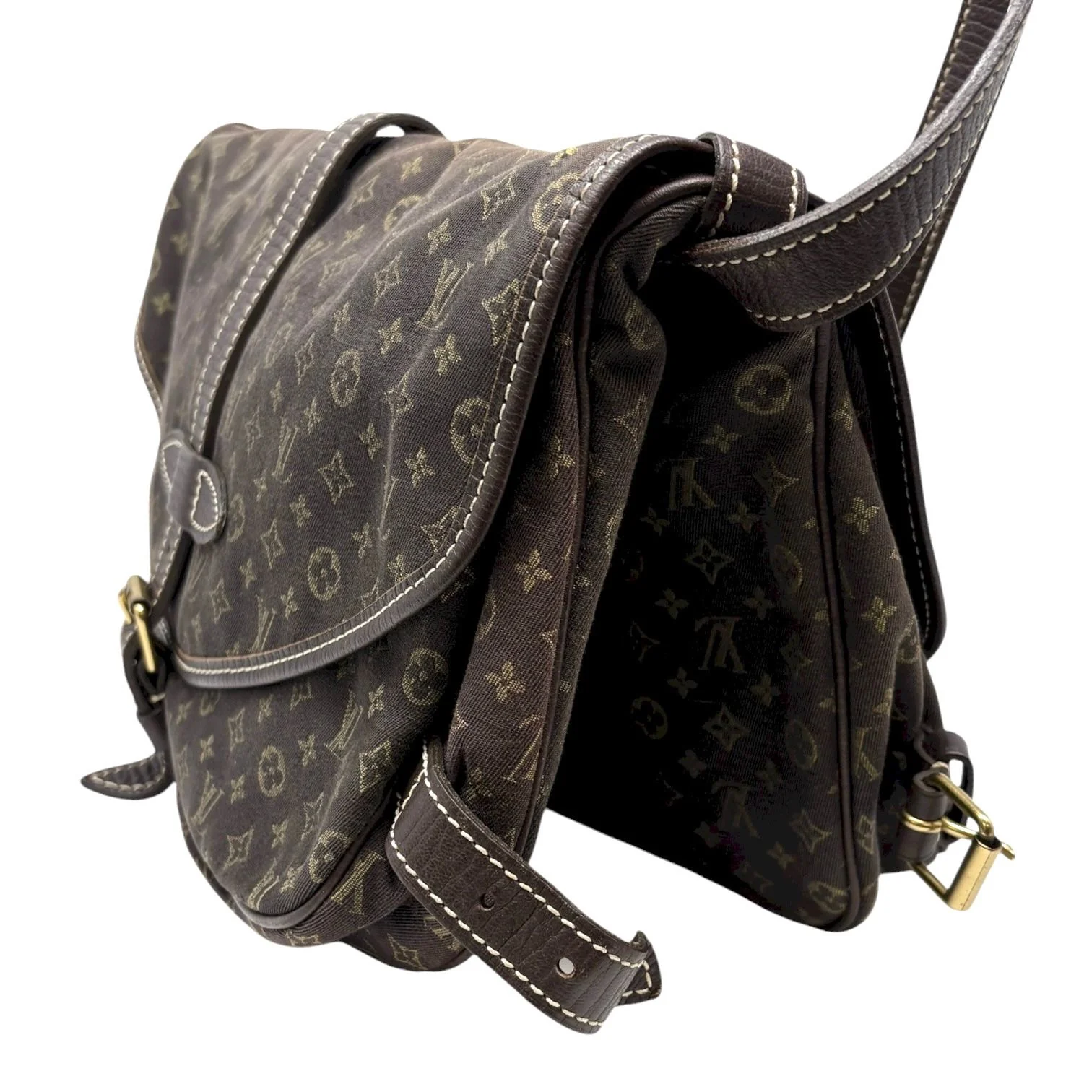 Louis Vuitton Brown Messenger Bag - Image 4
