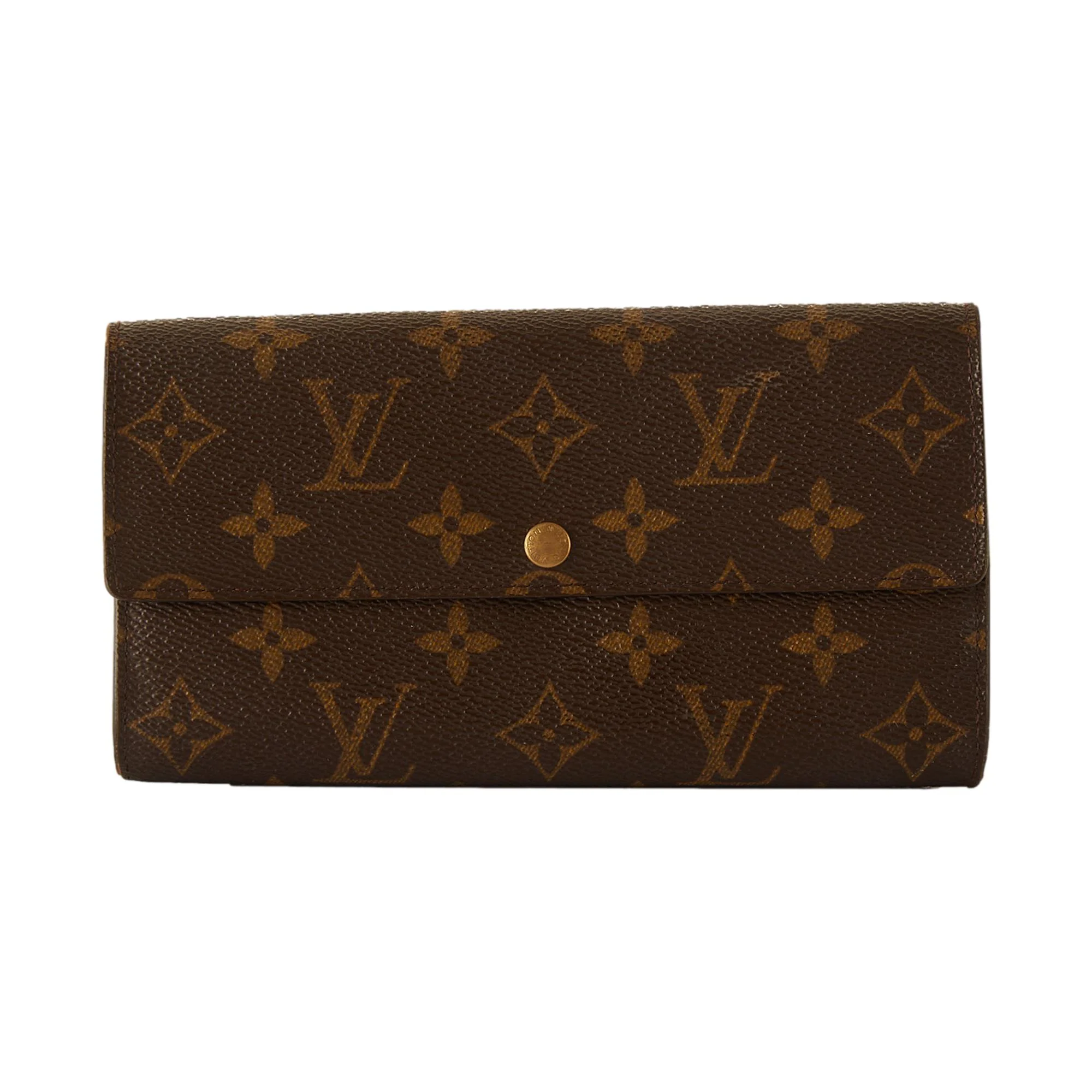 Louis Vuitton Brown Monogram Long Wallet