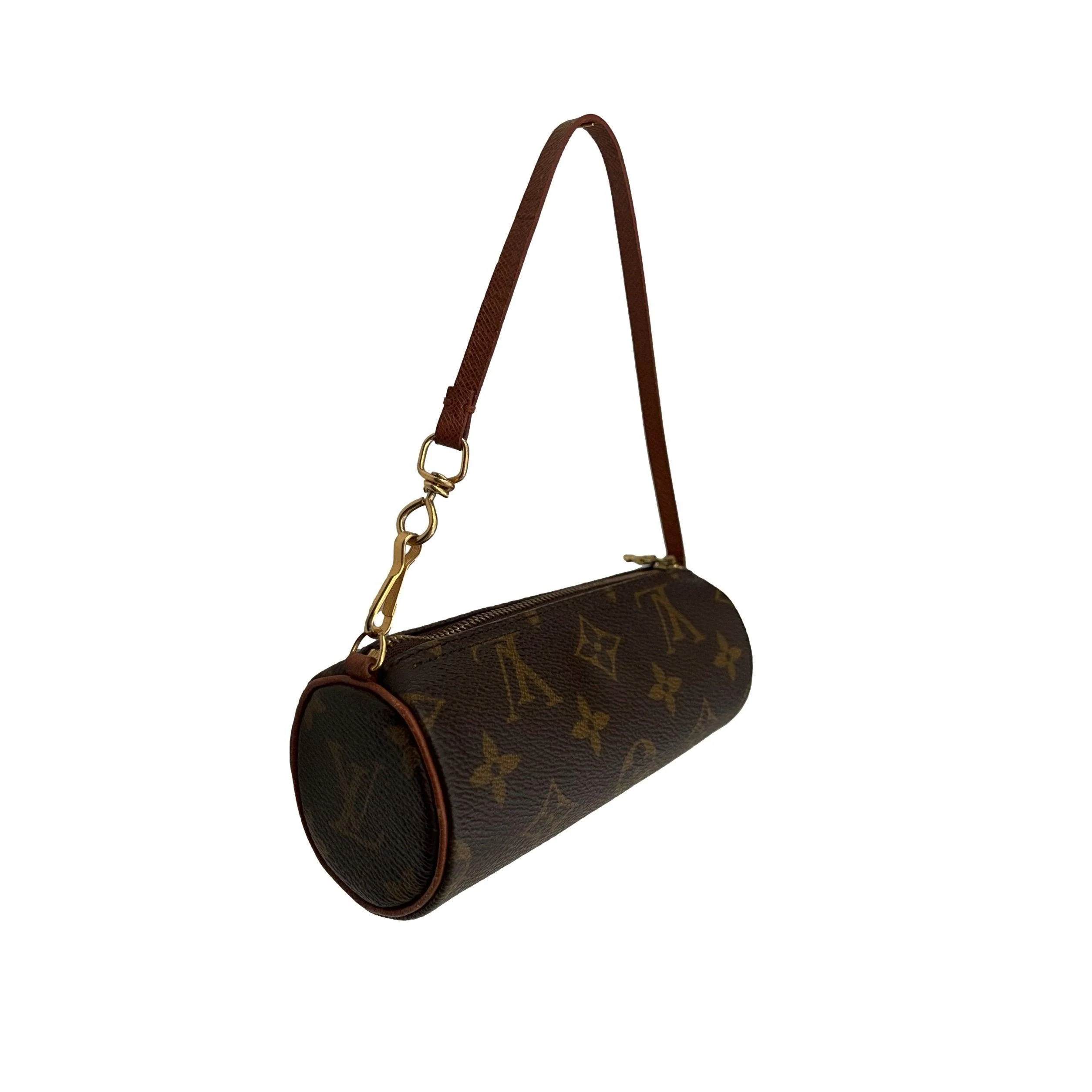 Louis Vuitton Brown Monogram Micro Cylinder Bag - Image 3