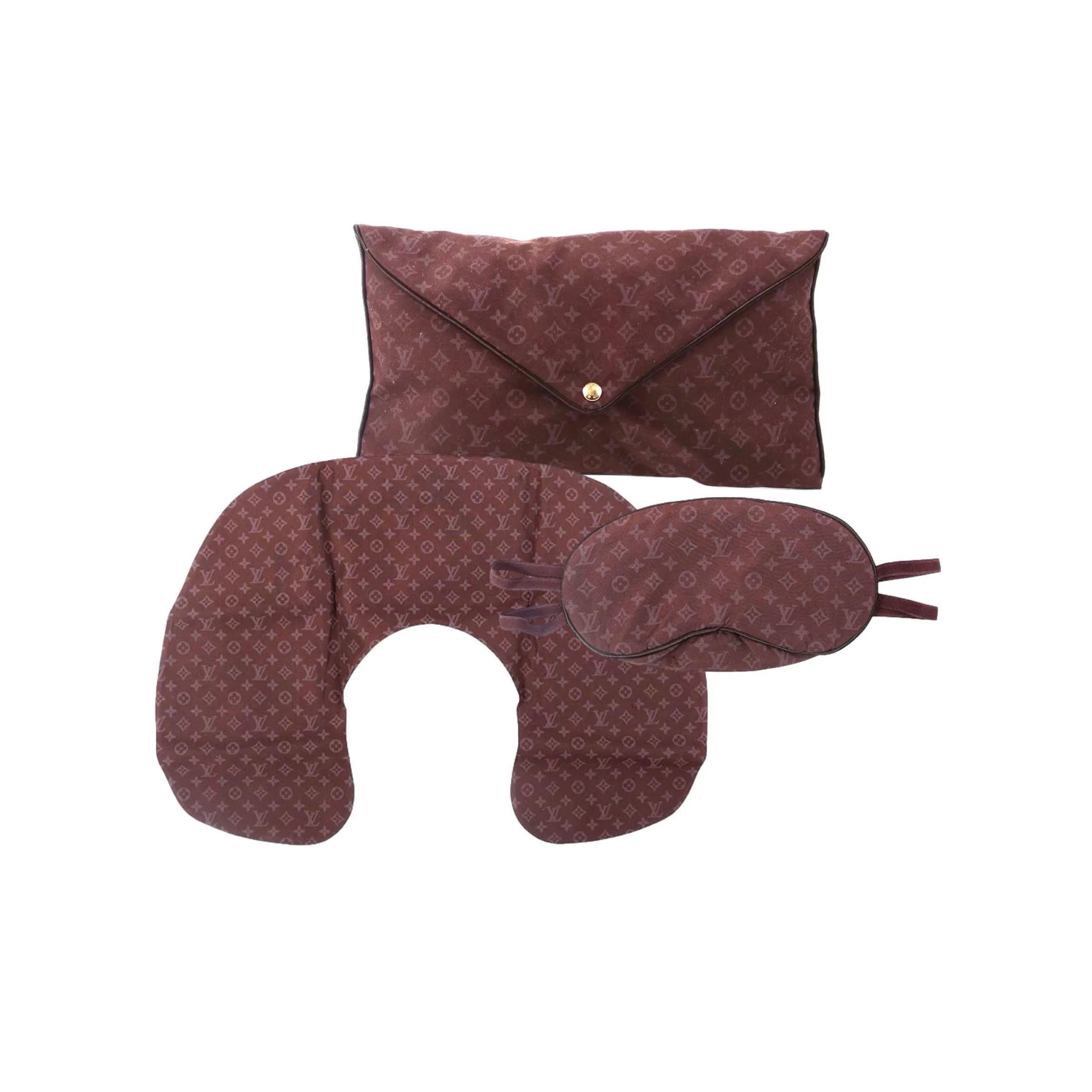 Louis Vuitton Brown Monogram Travel Set