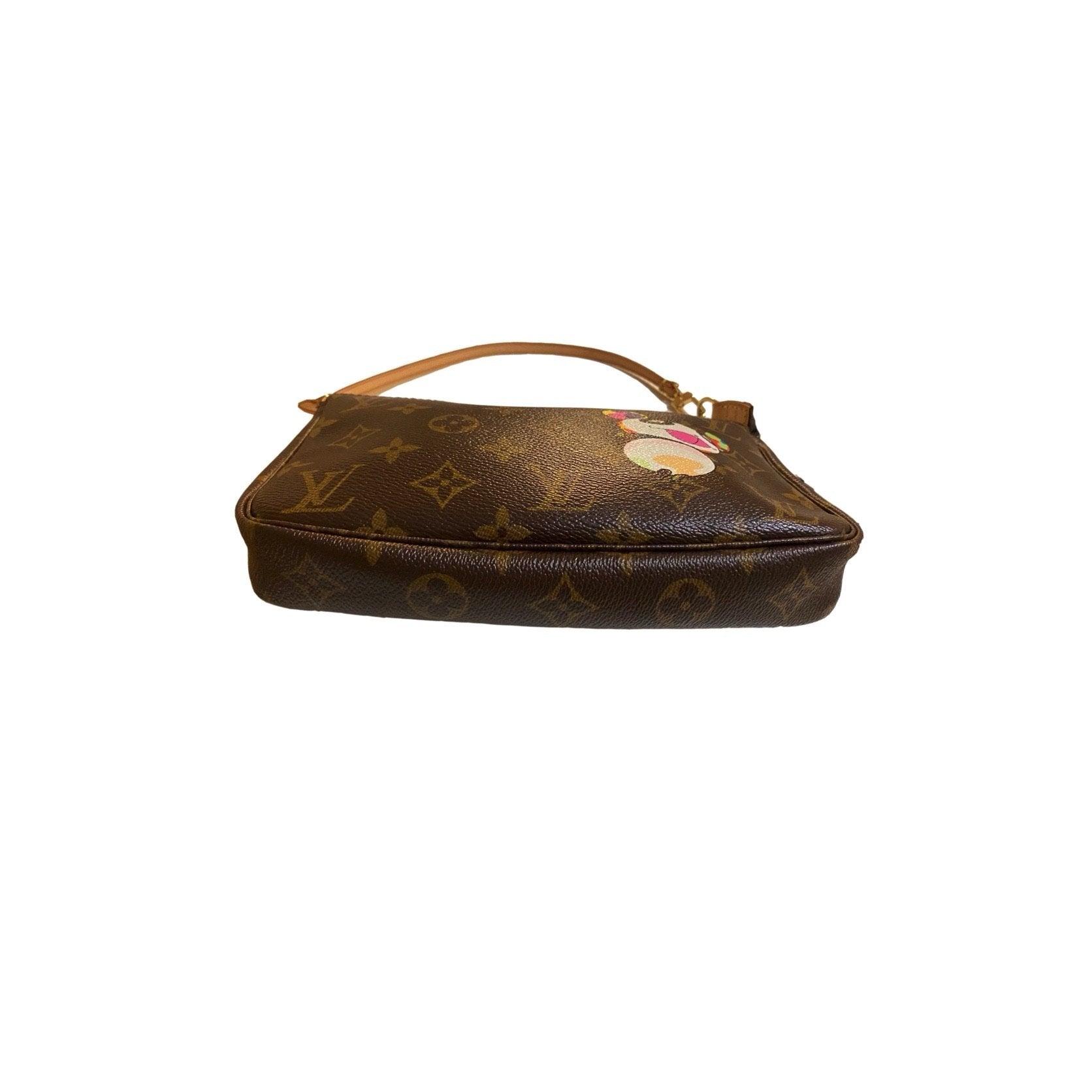 Louis Vuitton Brown Murakami Shoulder Bag - Image 3