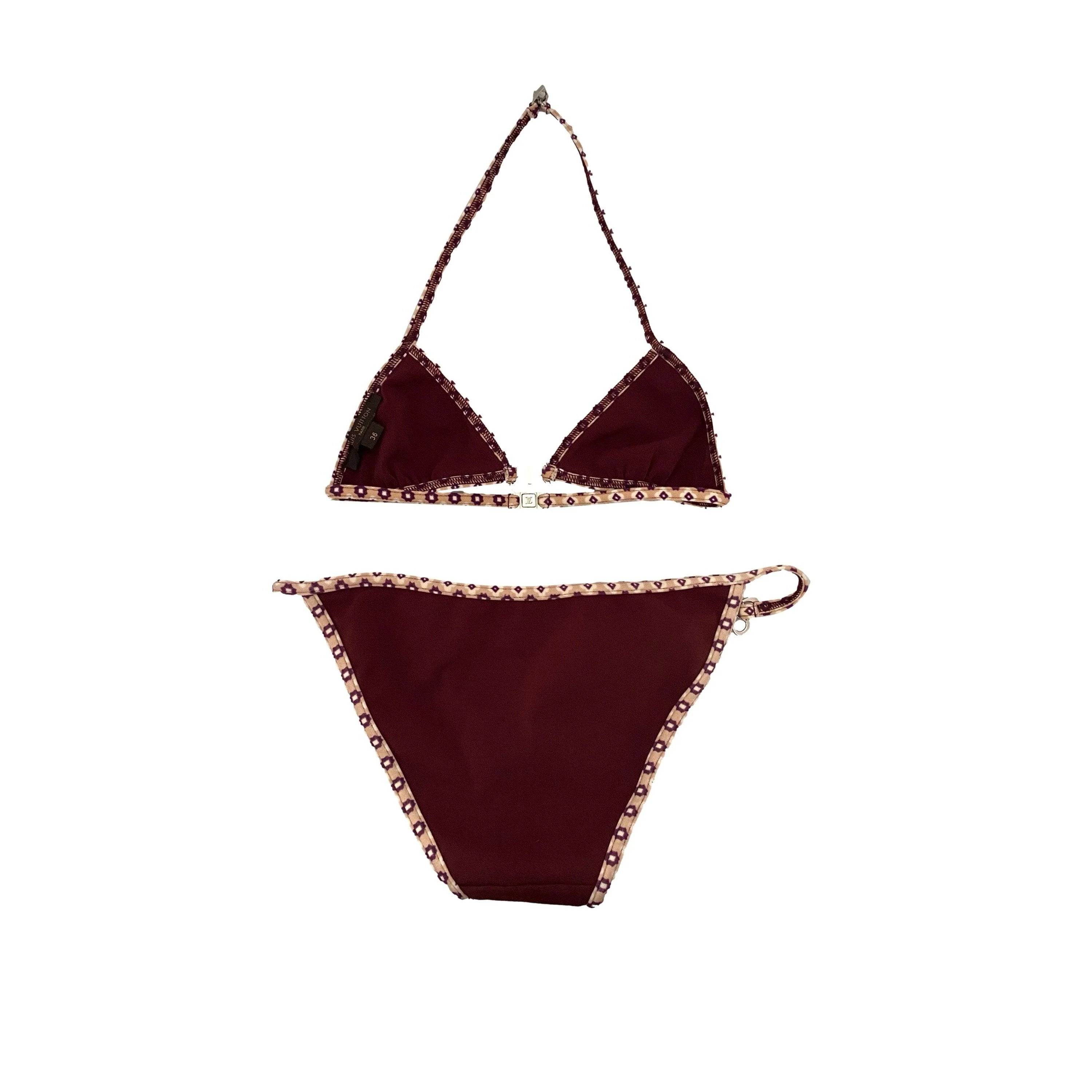 Louis Vuitton Burgundy Butterfly Bikini - Image 2