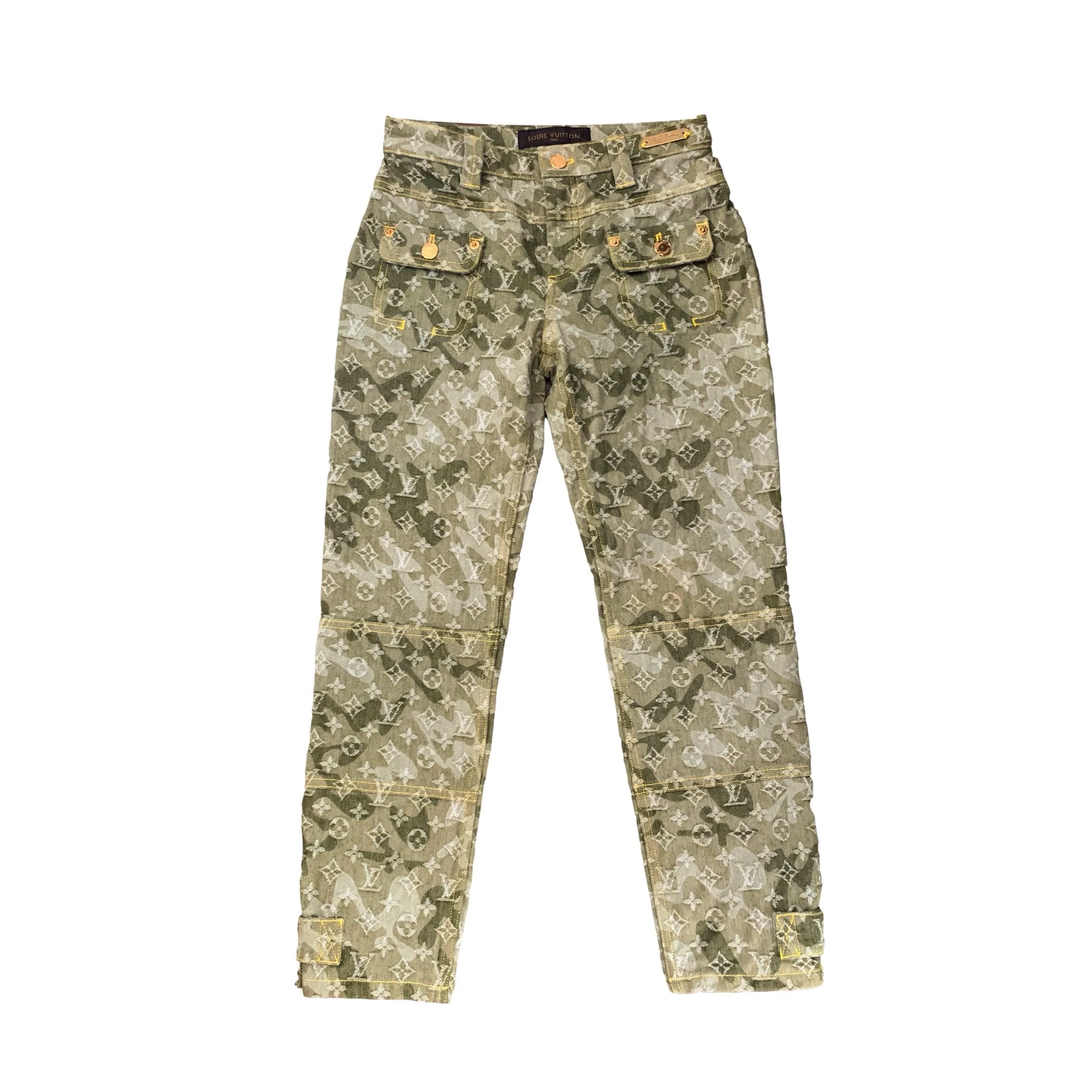 Louis Vuitton Camo Monogram Jeans
