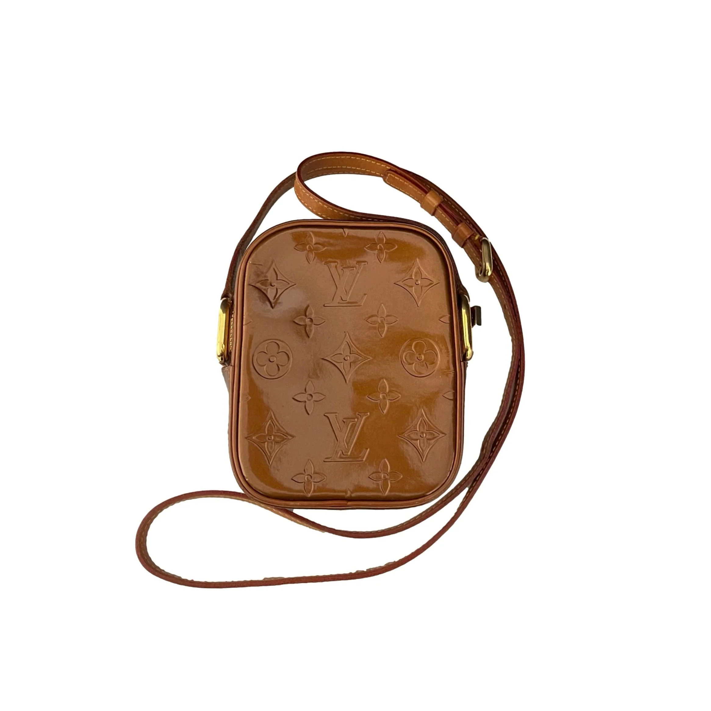 Louis Vuitton Caramel Monogram Crossbody Bag - Image 2