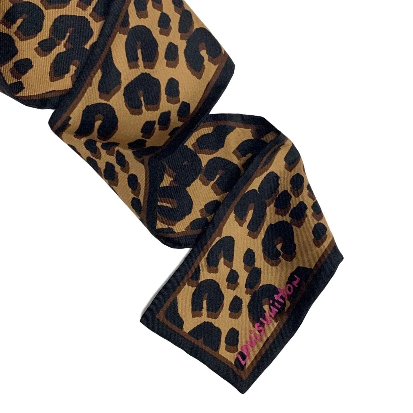 Louis Vuitton Cheetah Print Slim Wrap Scarf - Image 2