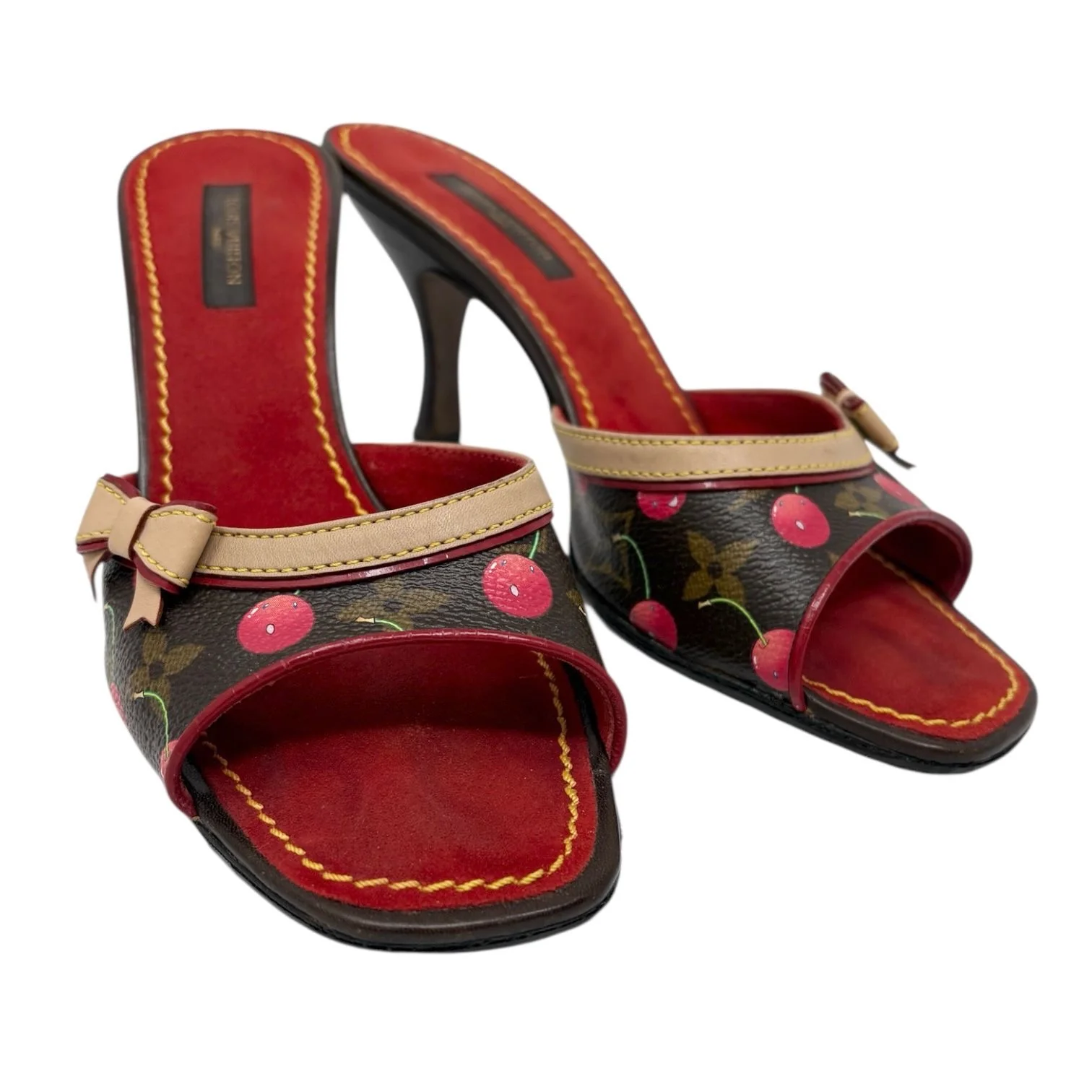 Louis Vuitton Cherry Logo Heels - Image 2