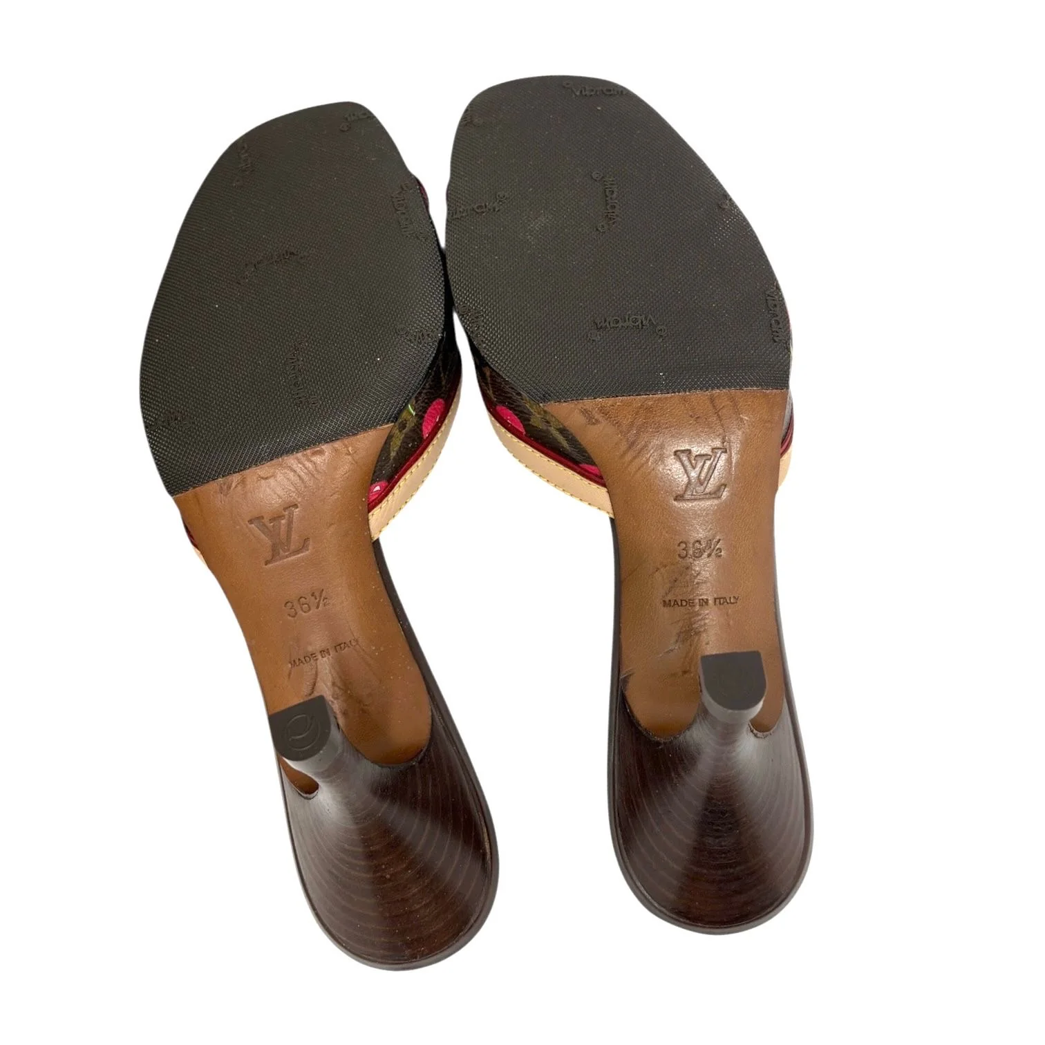 Louis Vuitton Cherry Logo Heels - Image 4