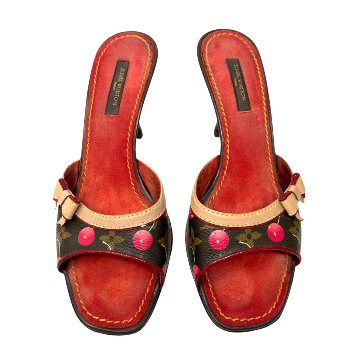 Louis Vuitton Cherry Logo Heels - Image 2
