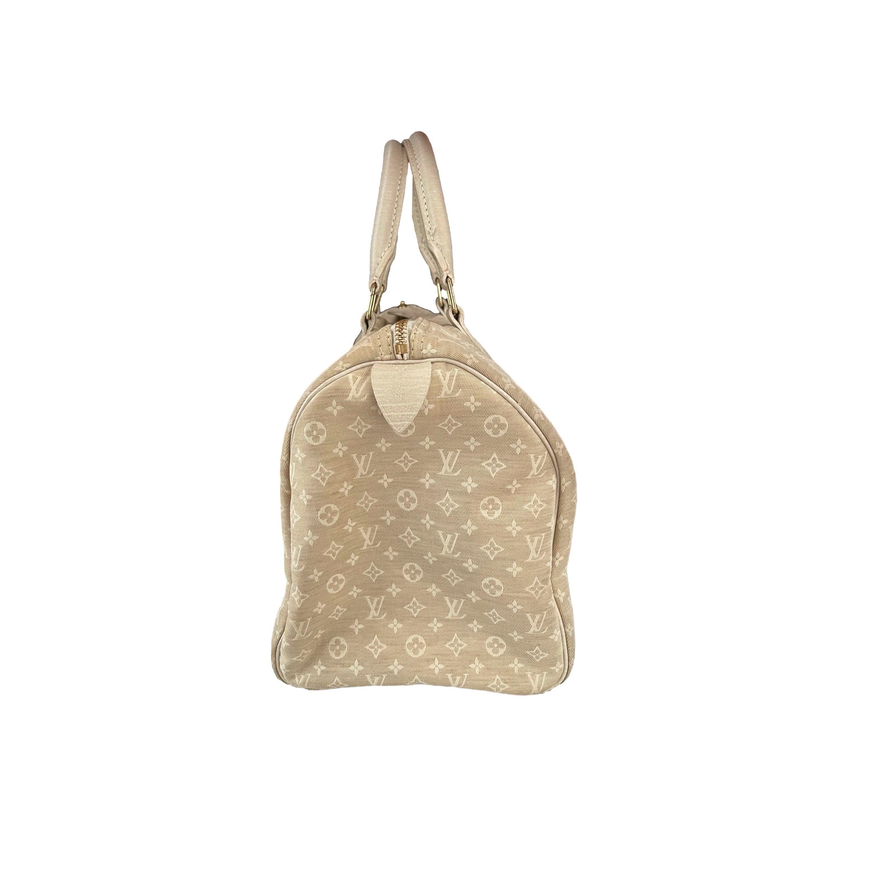 Louis Vuitton Cream Monogram Canvas Speedy - Image 3