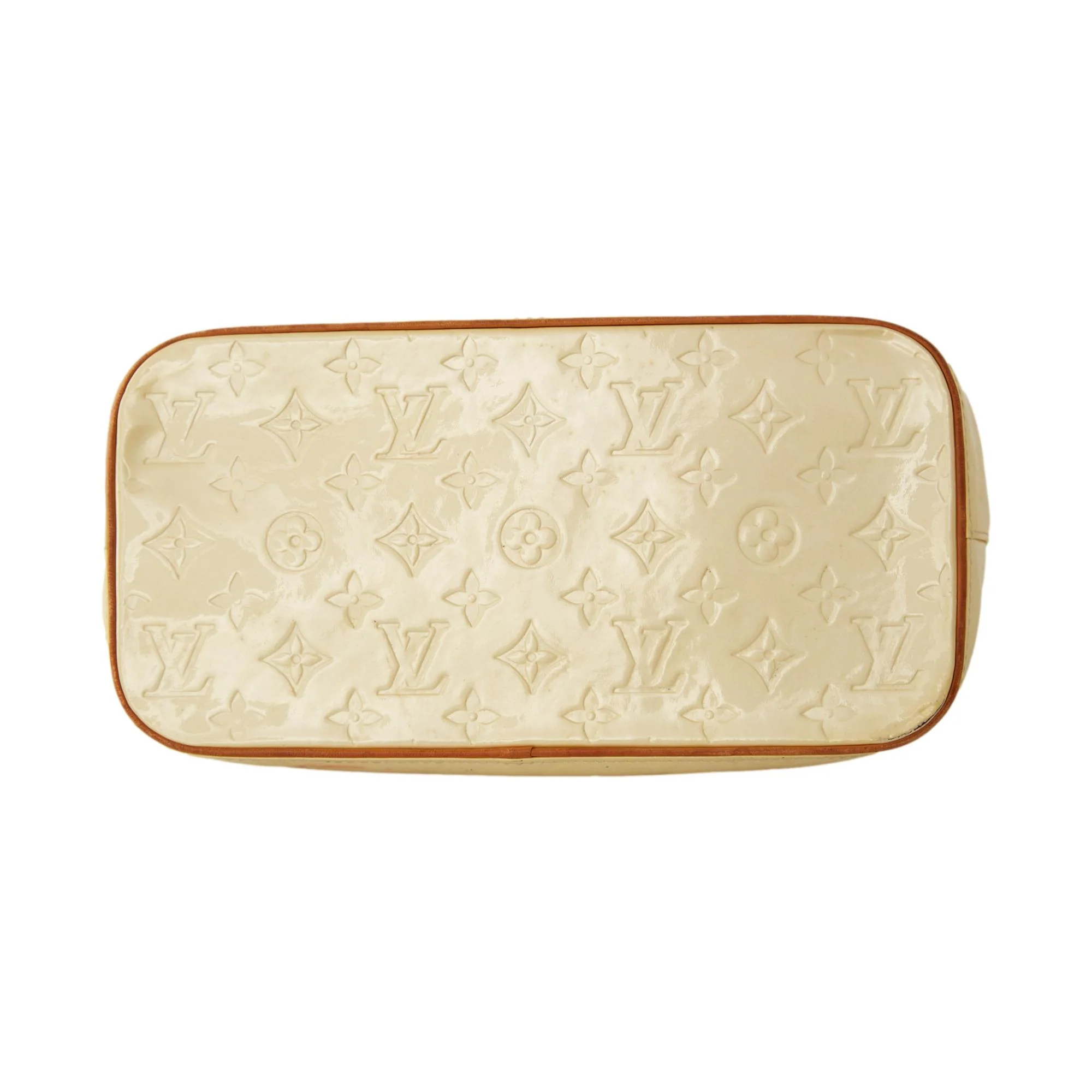 Louis Vuitton Cream Monogram Vernis Shoulder Tote - Image 3