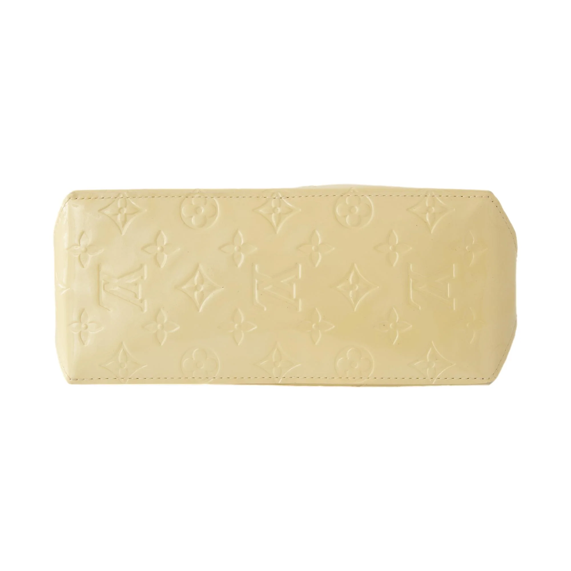 Louis Vuitton Cream Monogram Vernis Top Handle Bag - Image 3