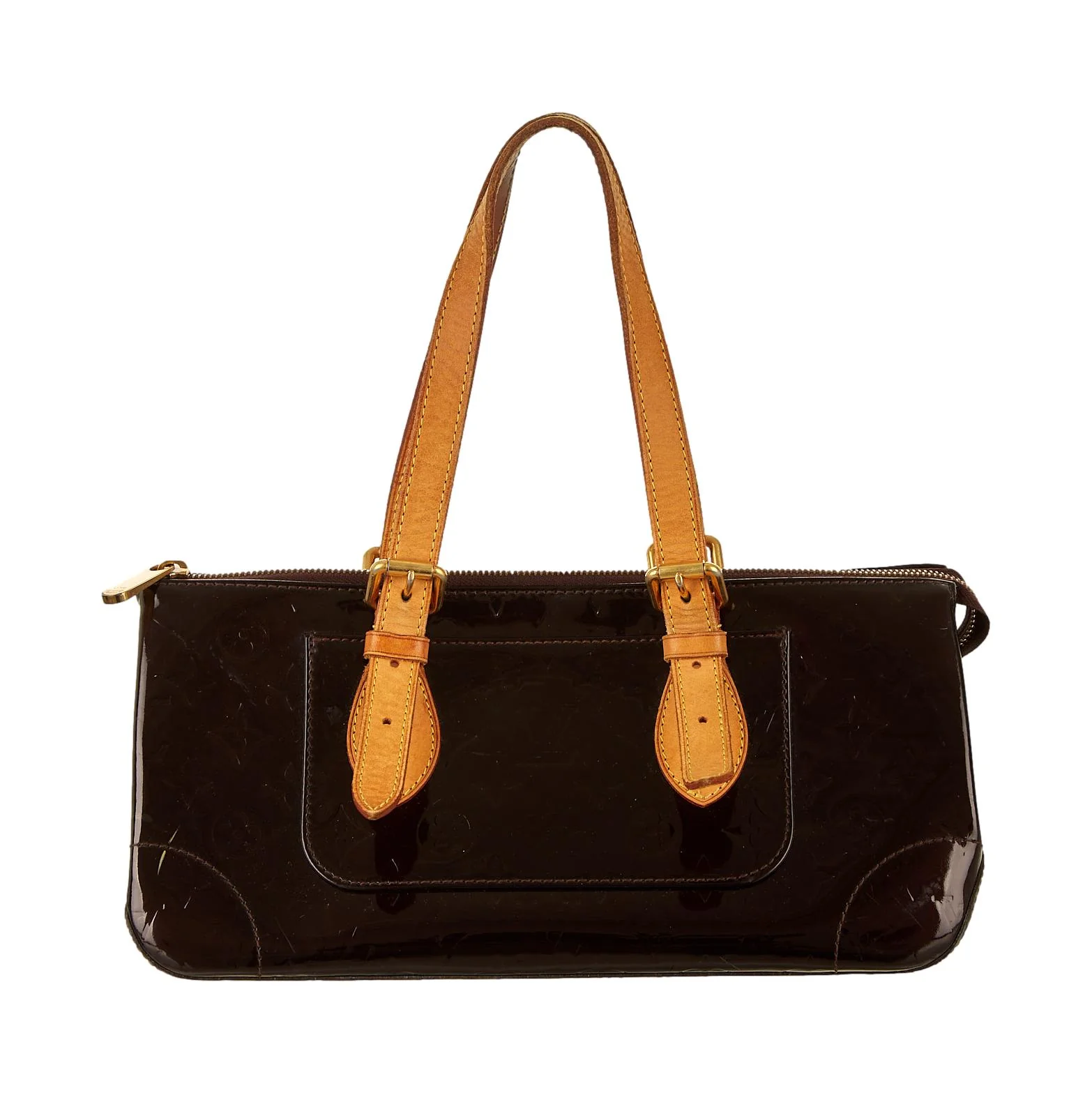 Louis Vuitton Deep Purple Vernis Top Handle Bag - Image 2