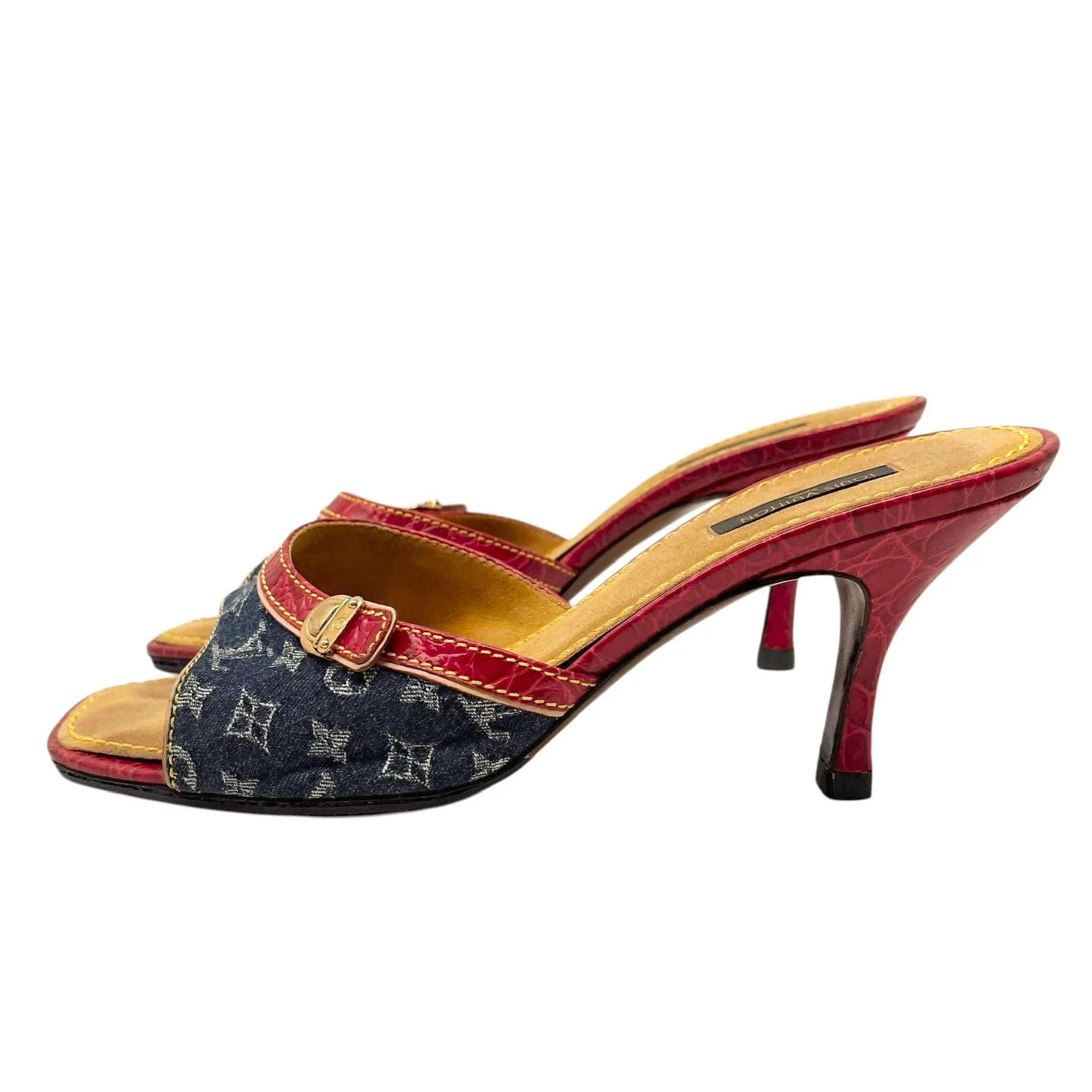 Louis Vuitton Denim Monogram Heels