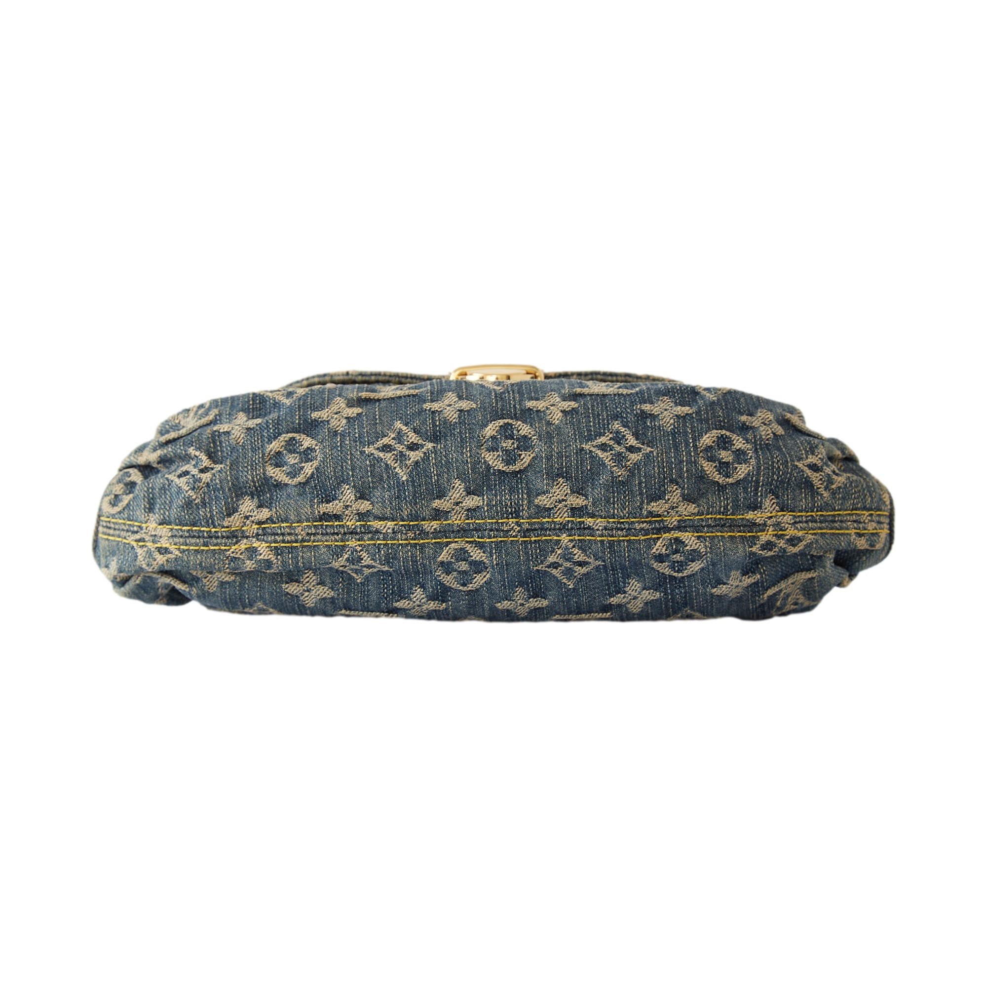 Louis Vuitton Denim Monogram Shoulder Bag - Image 3