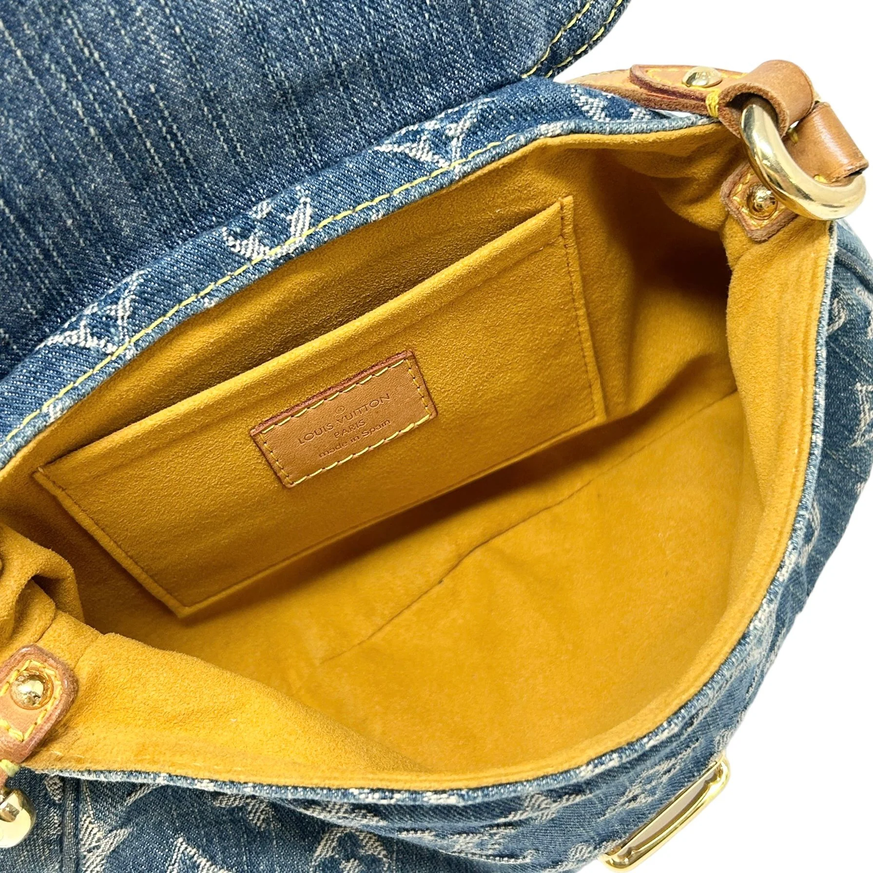 Louis Vuitton Denim Shoulder Bag - Image 3