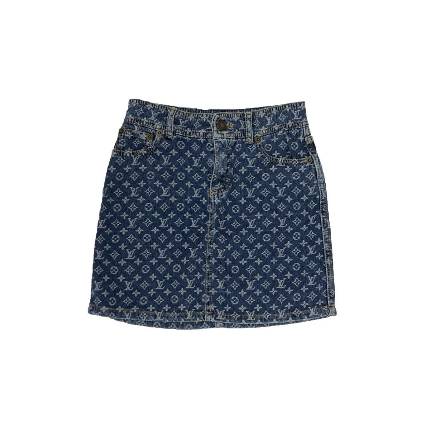 Louis Vuitton Denim Skirt - Image 2
