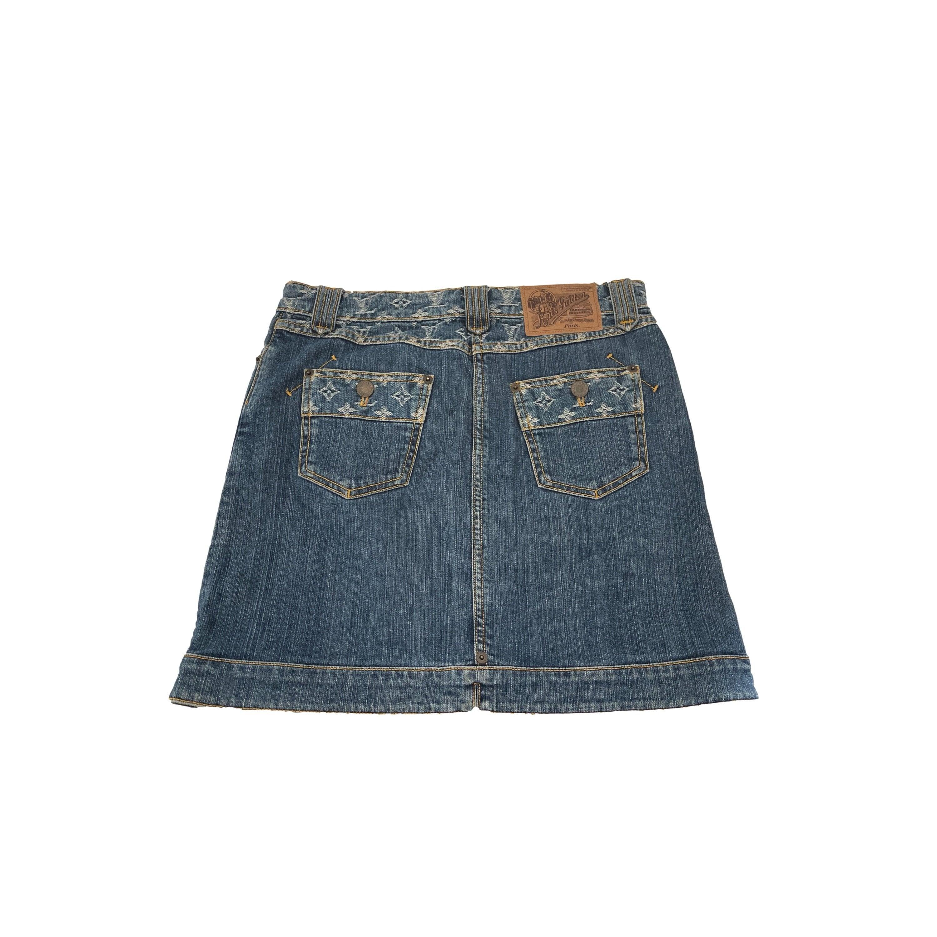 Louis Vuitton Denim Skirt - Image 2