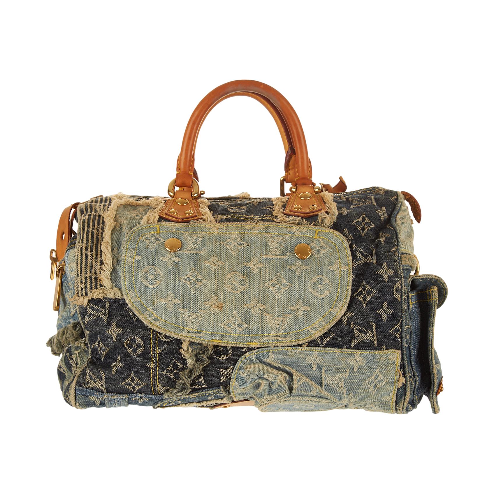 Louis Vuitton Denim Patchwork Speedy 30 - Image 2