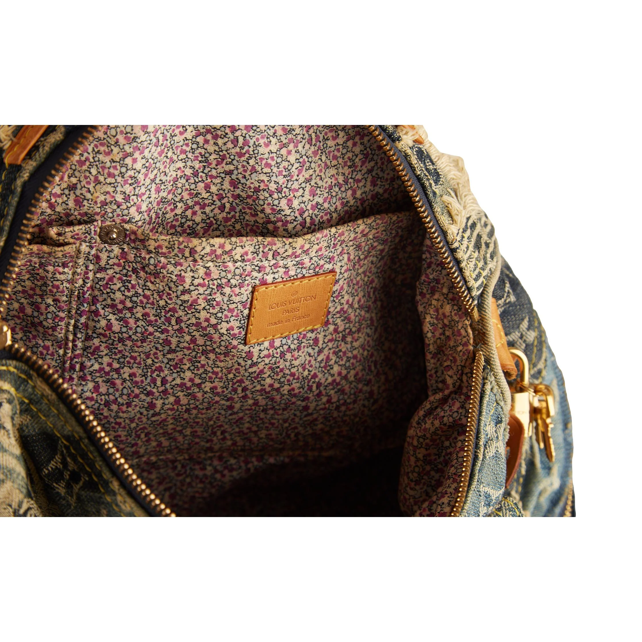 Louis Vuitton Denim Patchwork Speedy 30 - Image 4