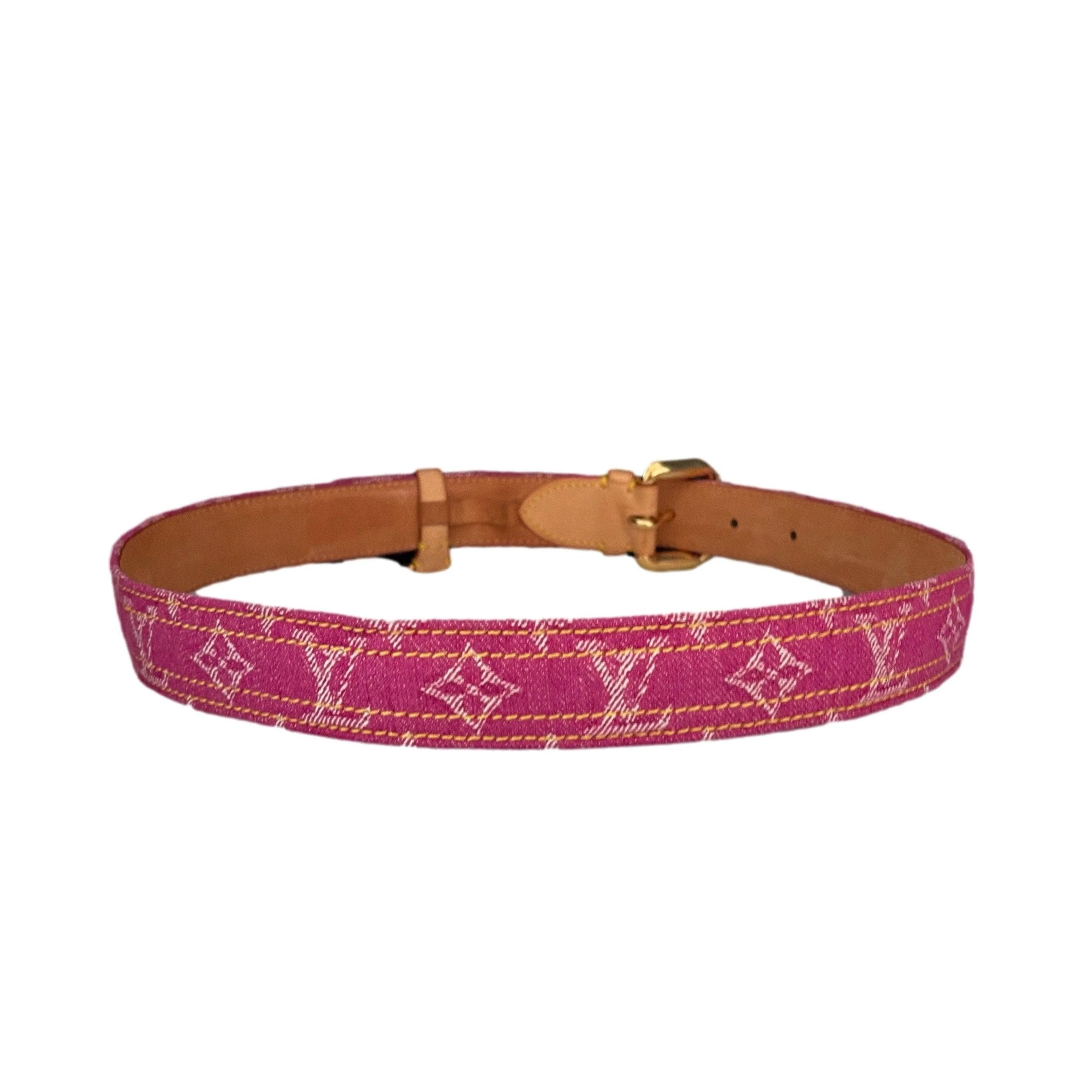 Louis Vuitton Fuchsia Monogram Belt - Image 2
