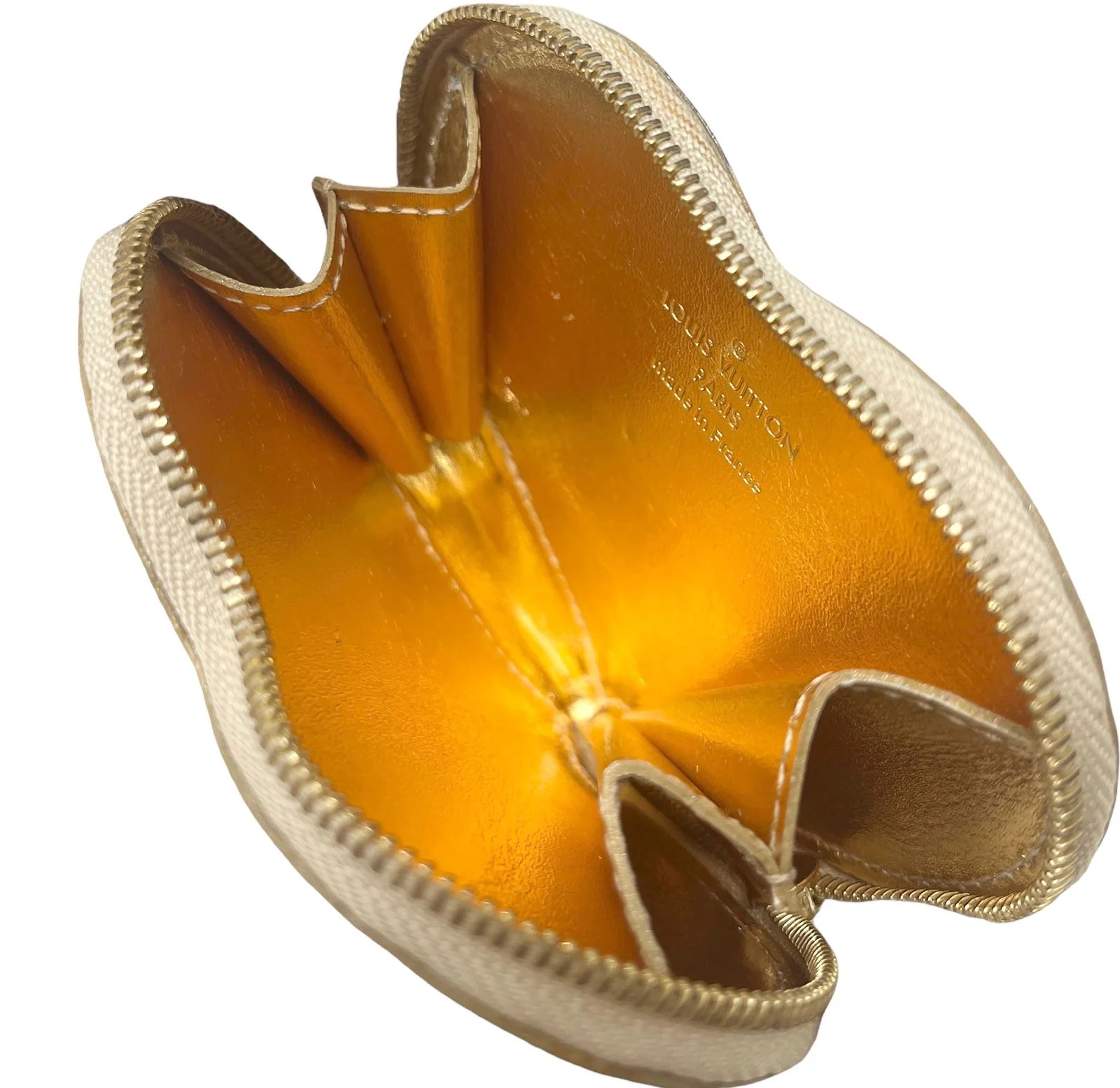 Louis Vuitton Gold Heart Pouch - Image 3