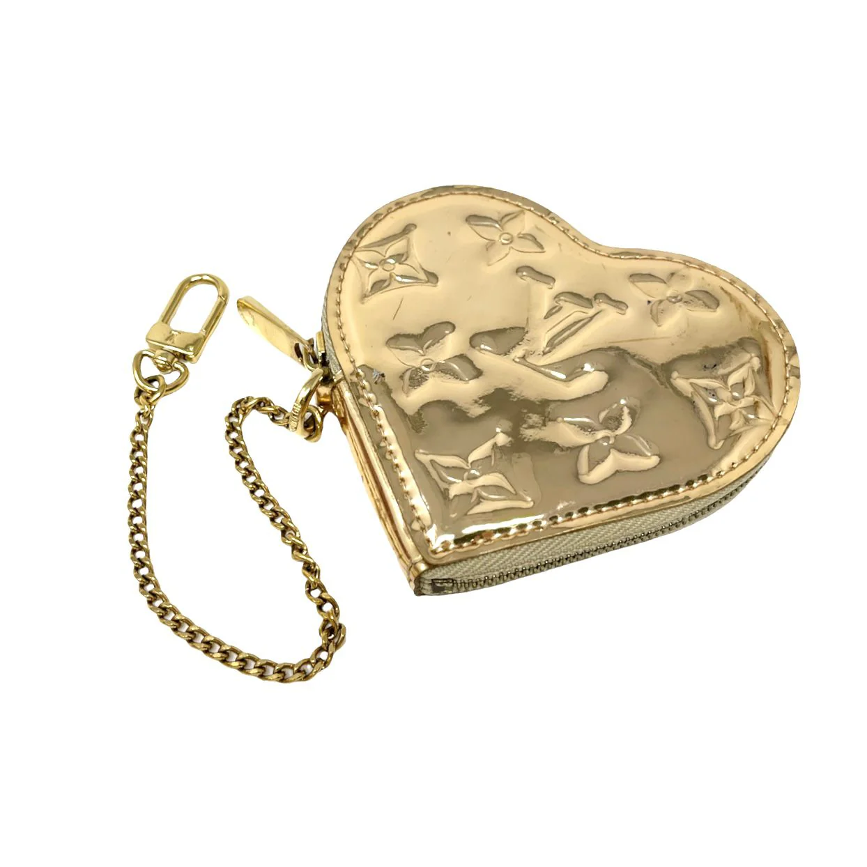 Louis Vuitton Gold Miroir Heart Pouch - Image 2
