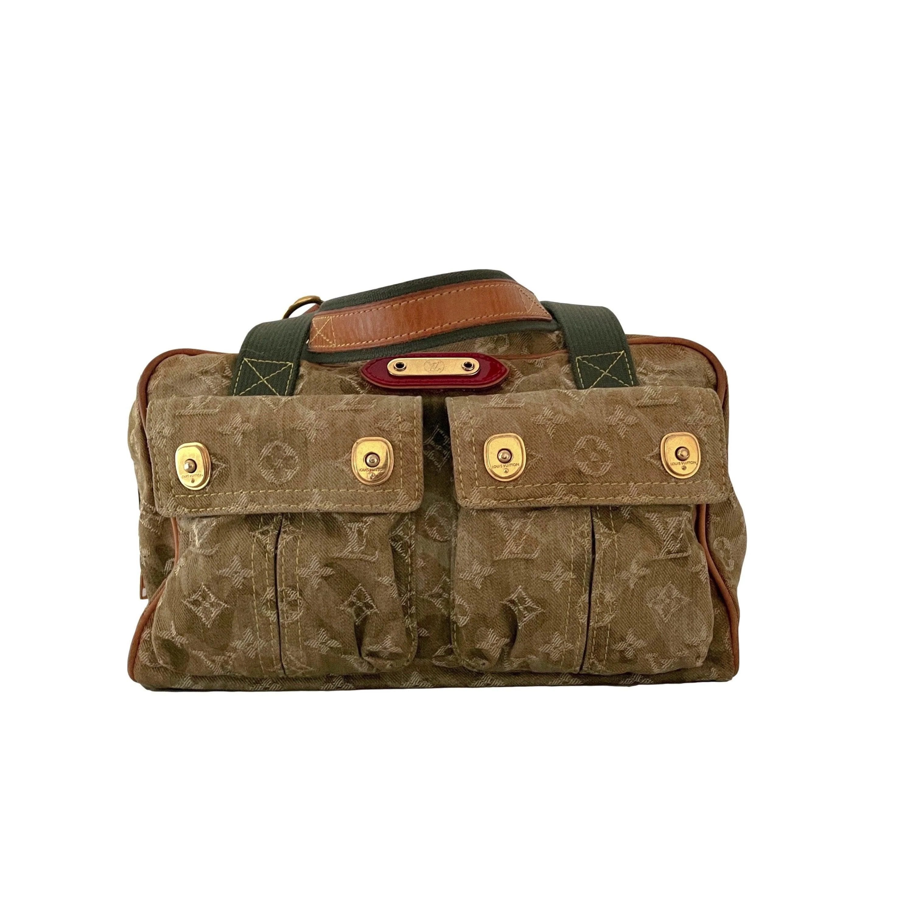 Louis Vuitton Green Camo Murakami Shoulder Bag