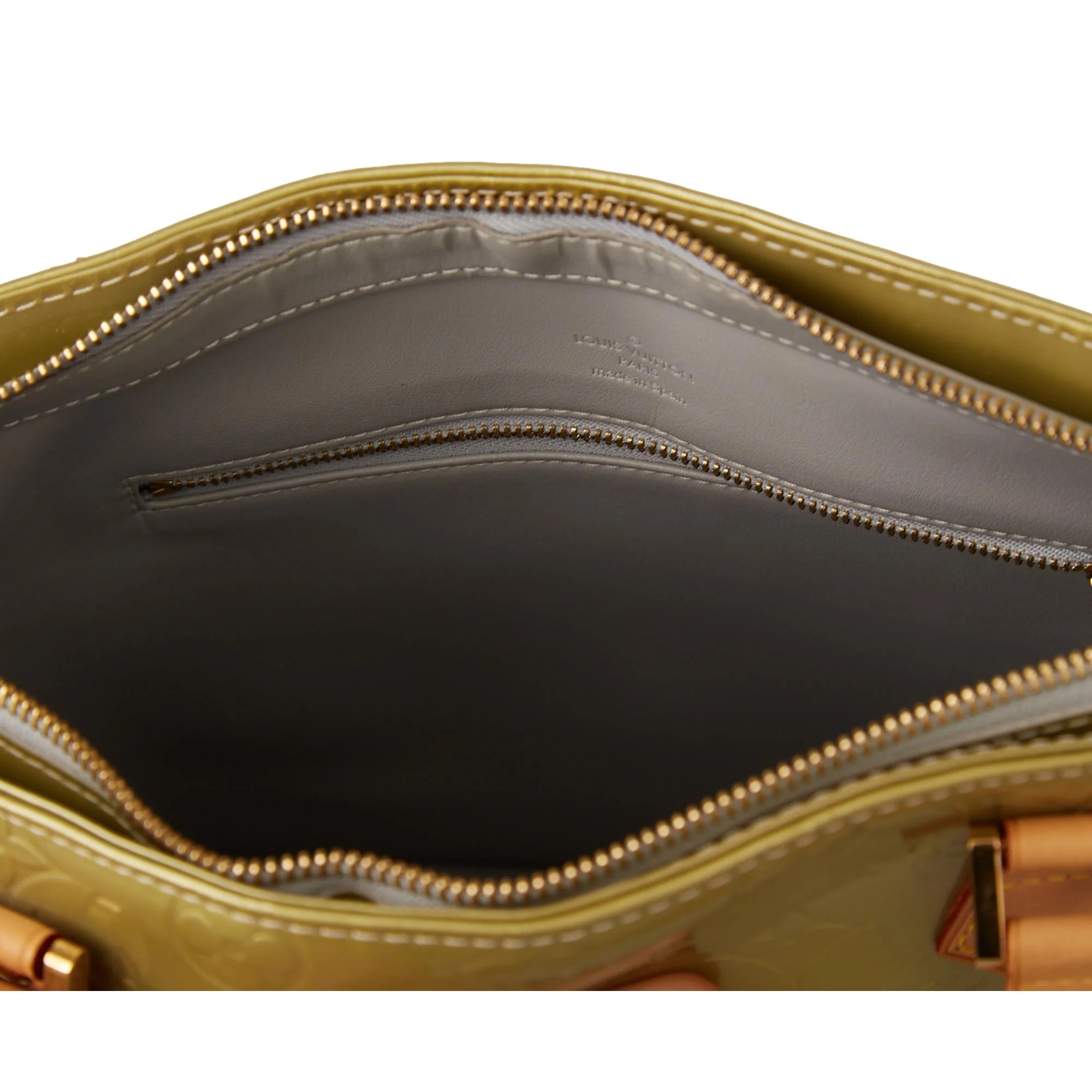 Louis Vuitton Green Monogram Vernis Shoulder Tote - Image 4