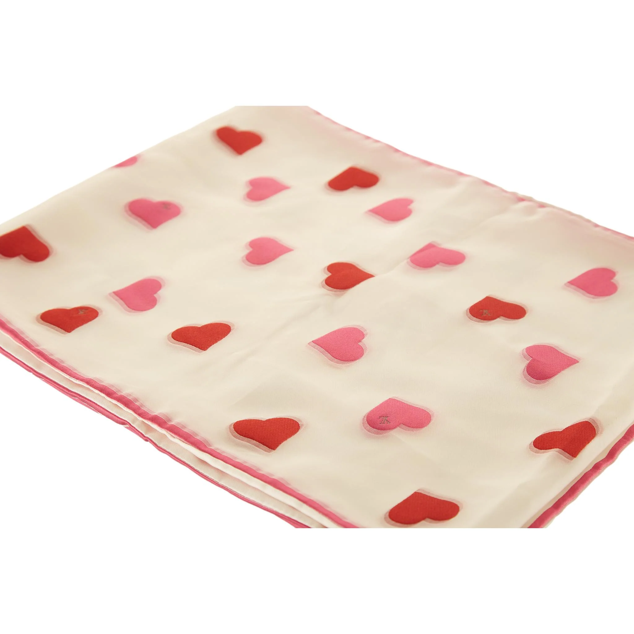 Louis Vuitton Heart Print Silk Scarf - Image 3