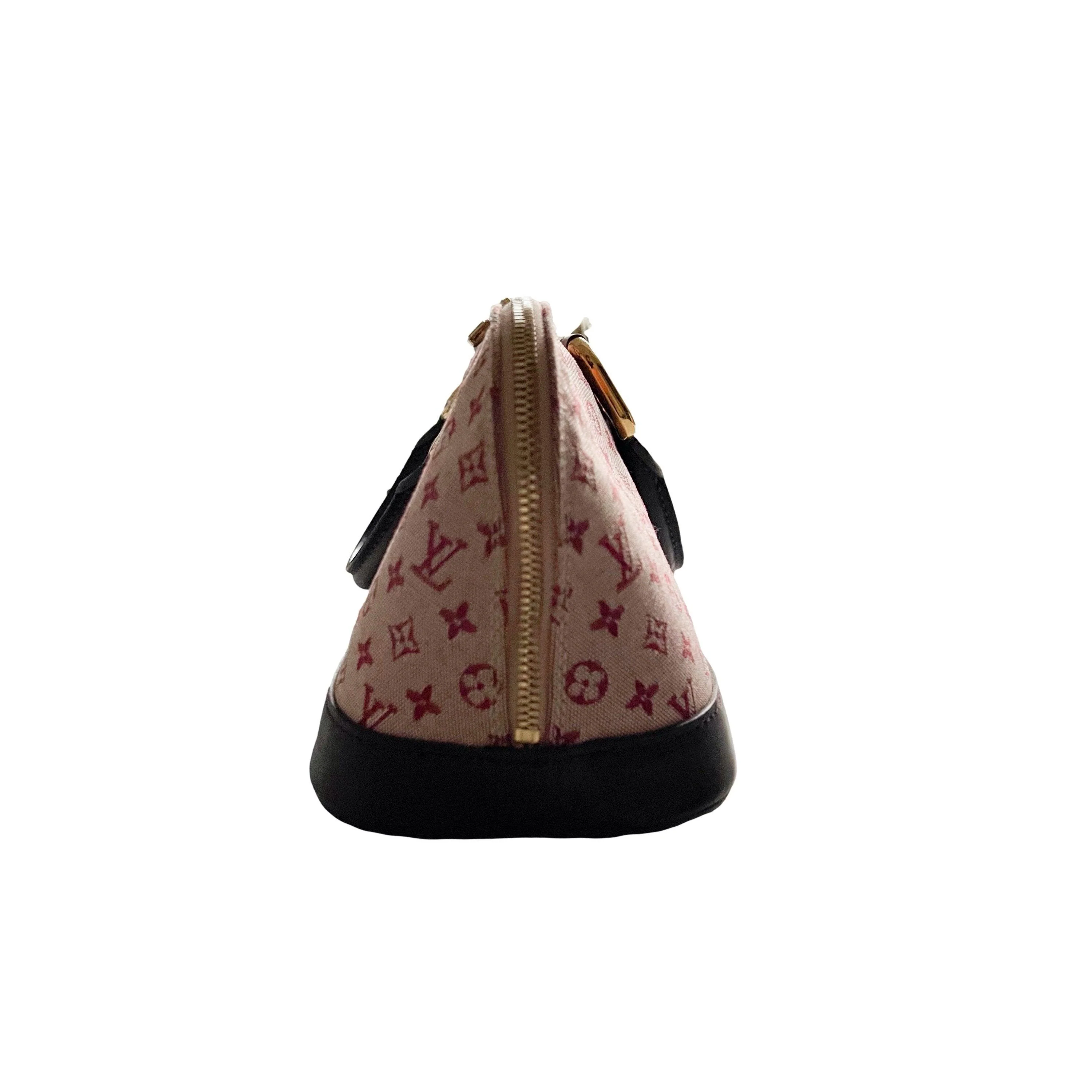 Louis Vuitton Maroon Long Monogram Top Handle Bag - Image 3