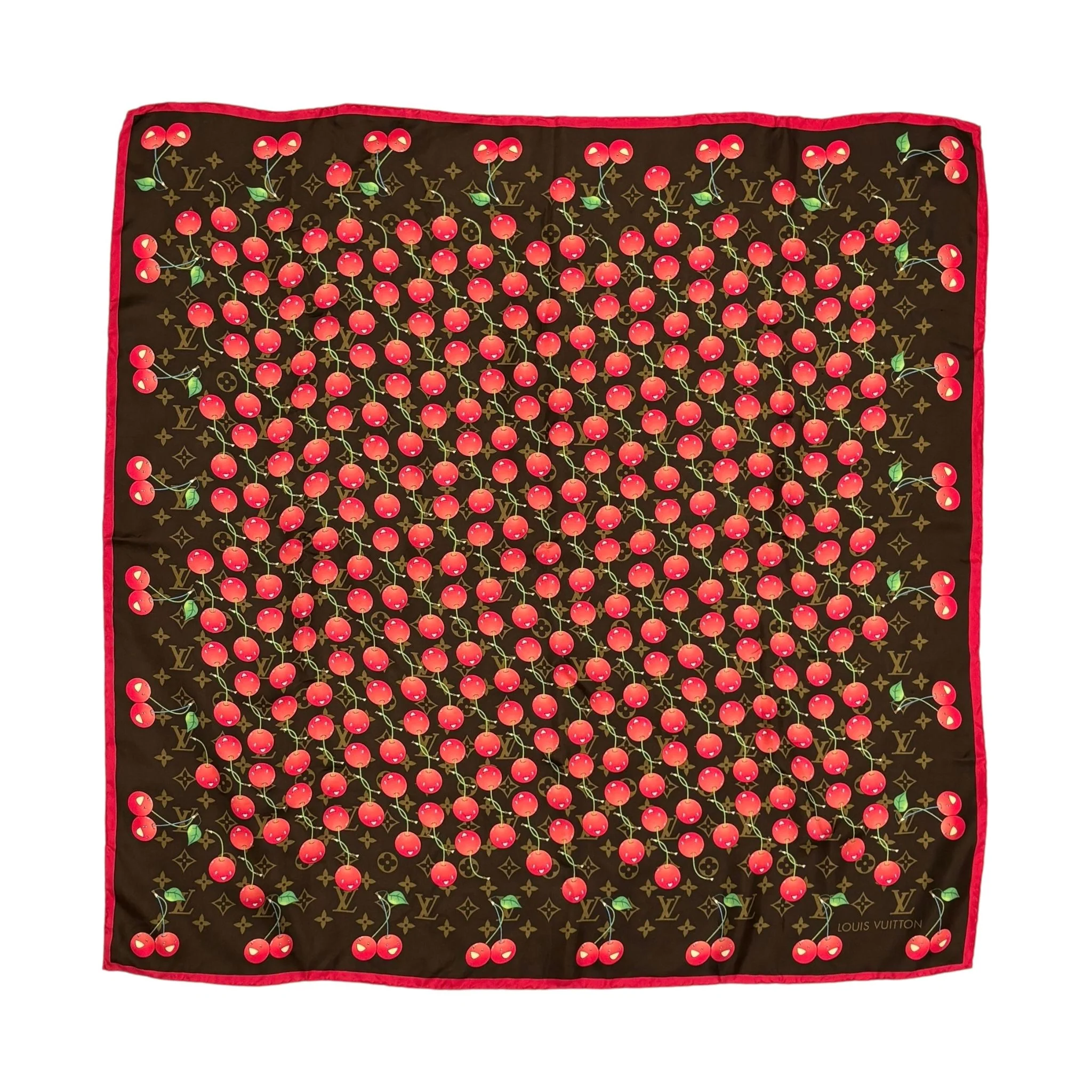 Louis Vuitton Monogram Cherry Scarf - Image 3