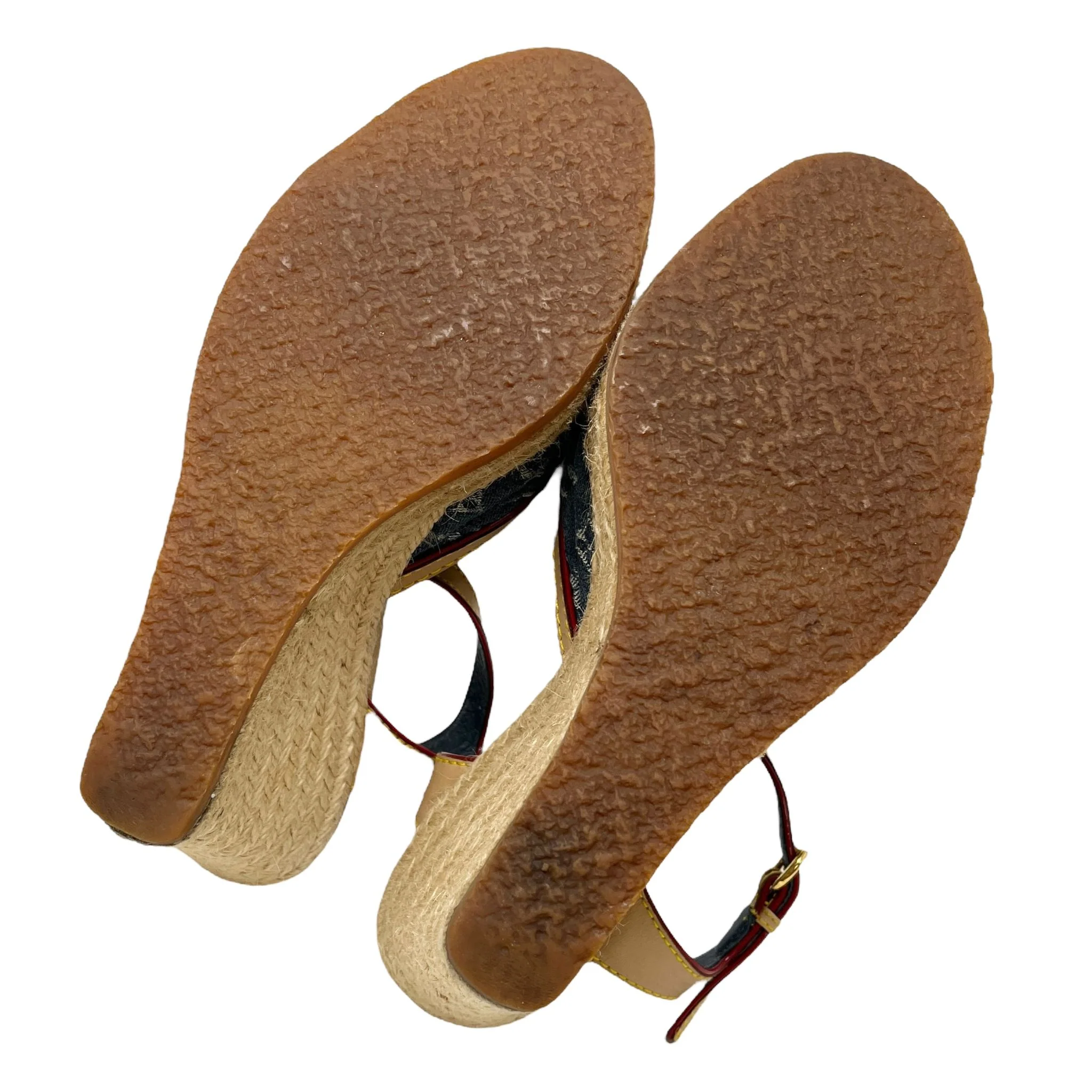 Louis Vuitton Monogram Denim Wedges - Image 4