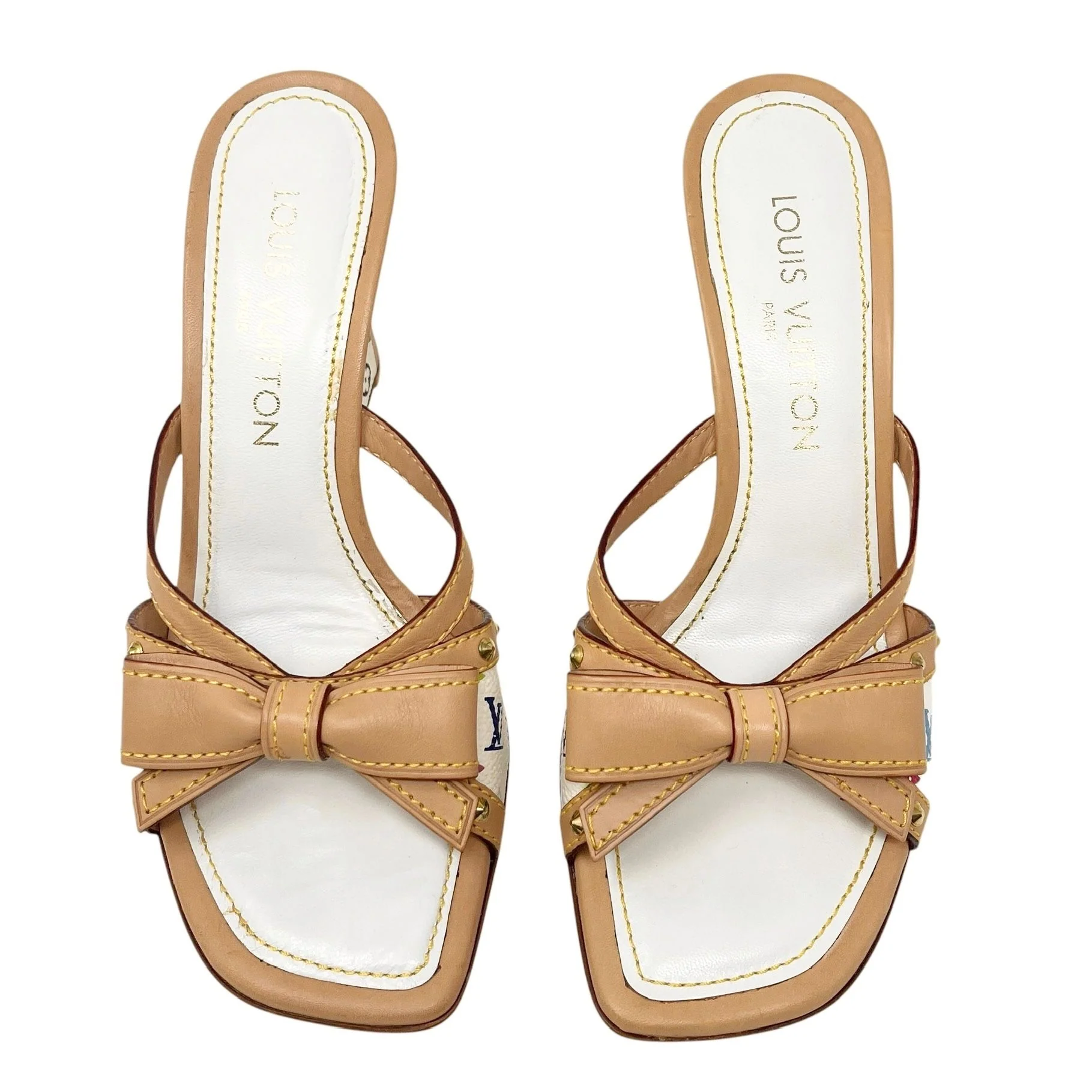 Louis Vuitton Monogram Multicolor Wedge Sandals - Image 2