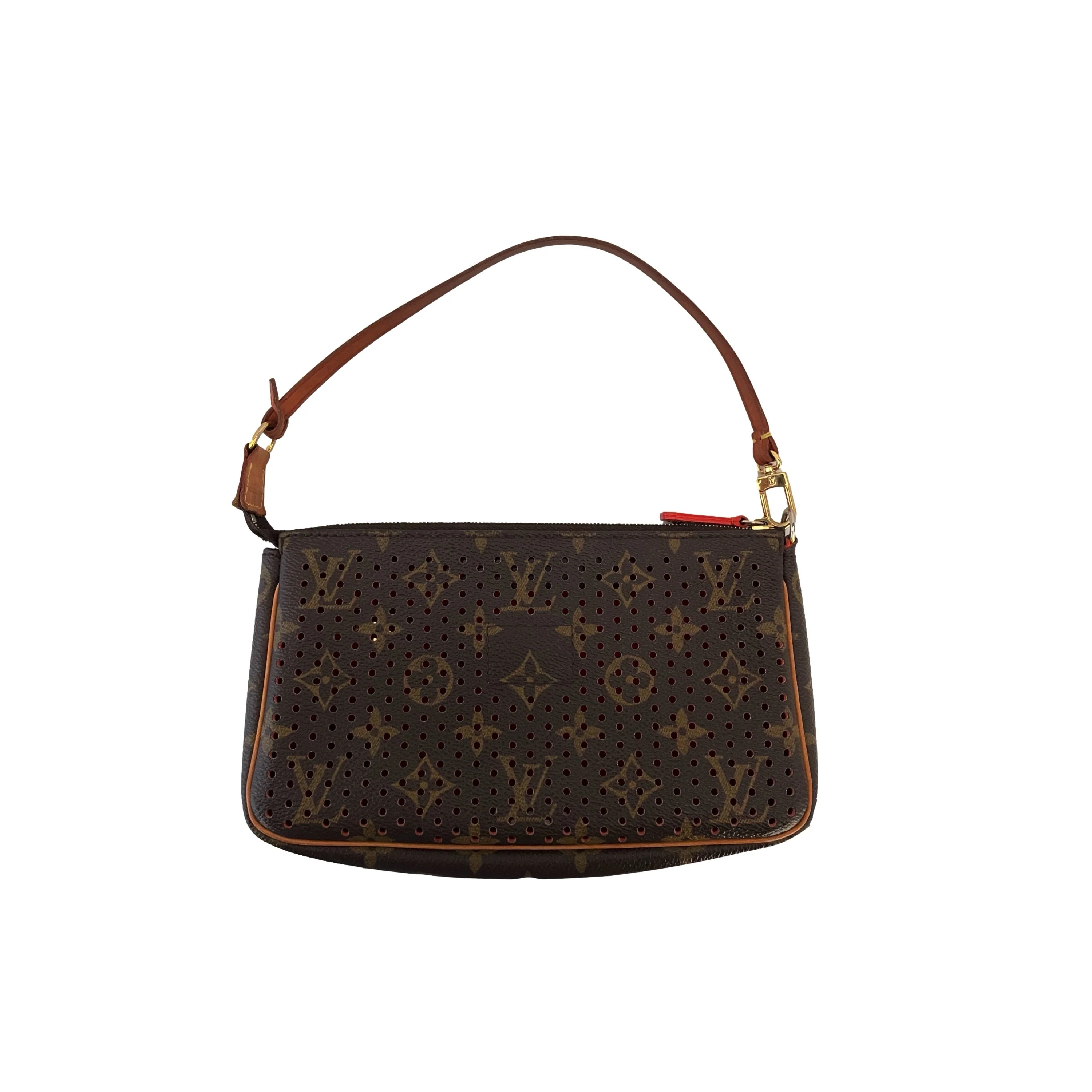 Louis Vuitton Monogram Perforated Orange Shoulder Bag - Image 2