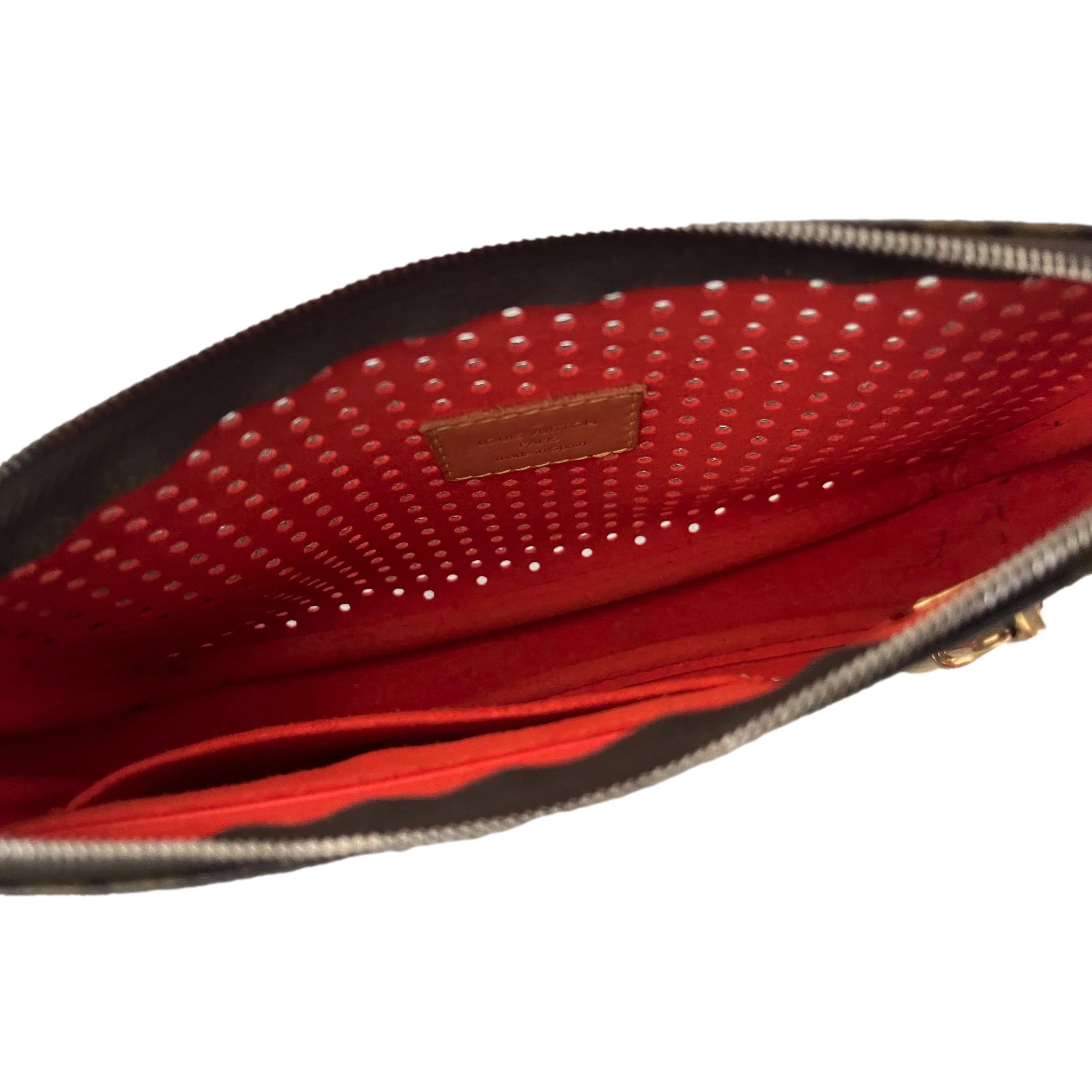 Louis Vuitton Monogram Perforated Orange Shoulder Bag - Image 4