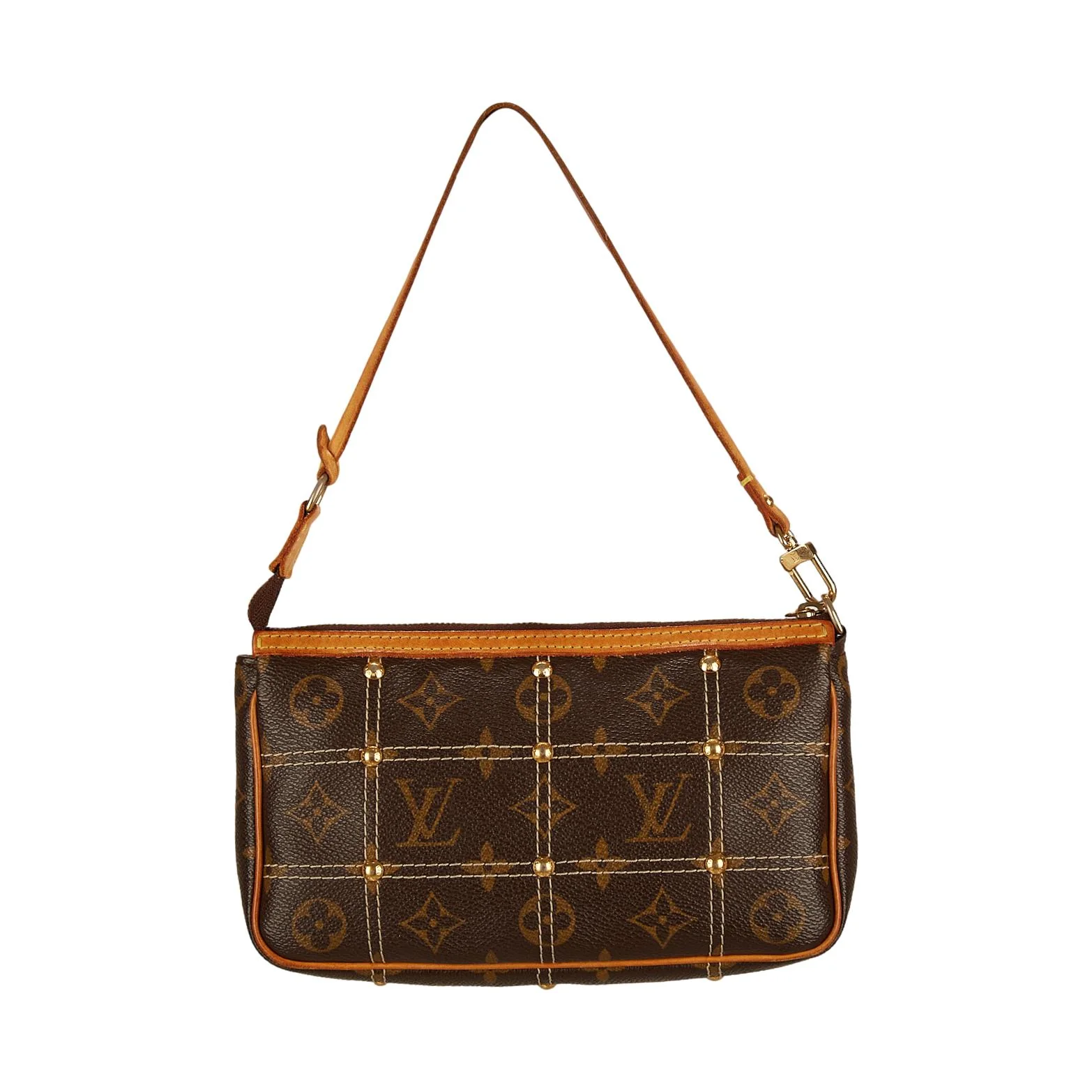 Louis Vuitton Monogram Stitched Pocket Shoulder Bag - Image 2