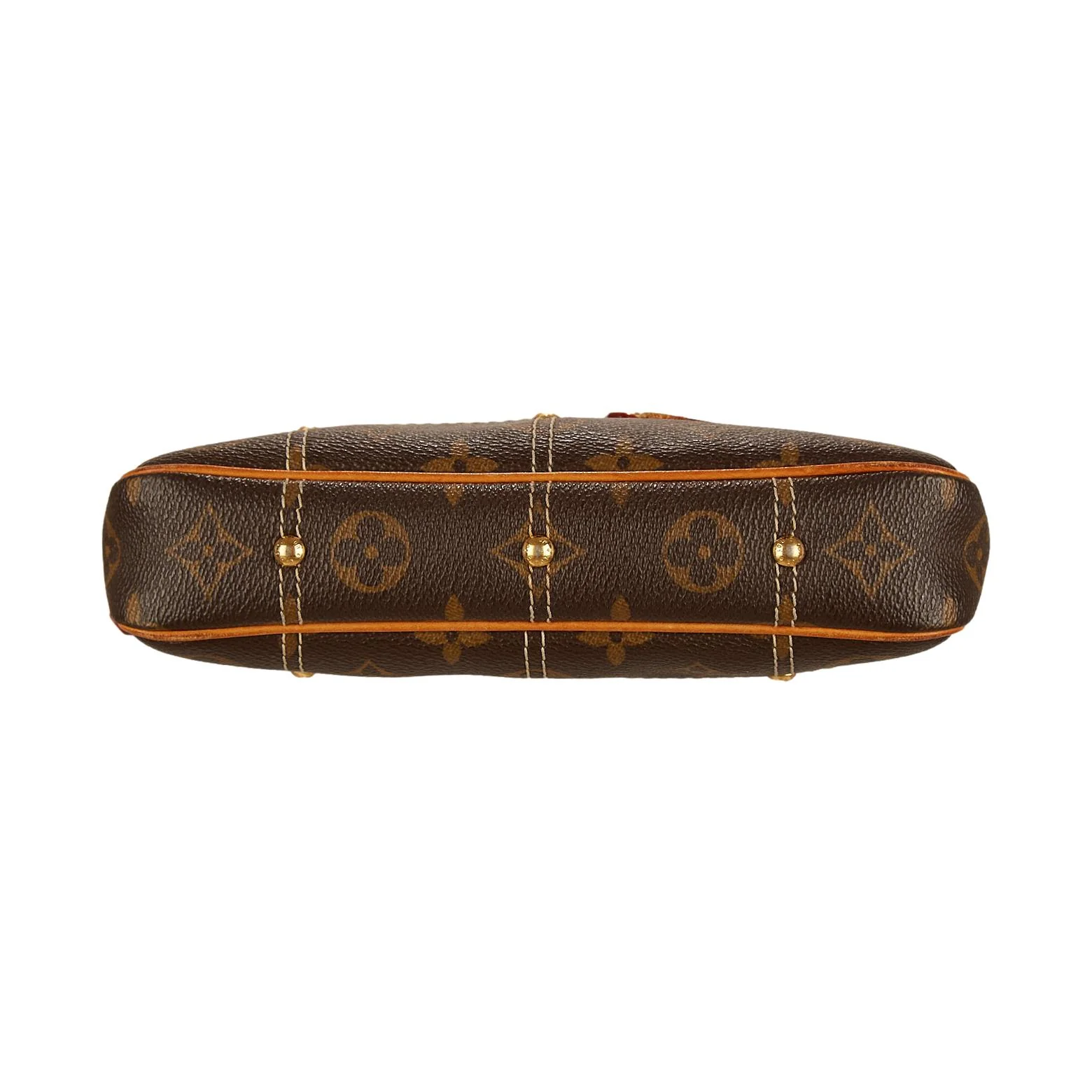 Louis Vuitton Monogram Stitched Pocket Shoulder Bag - Image 3