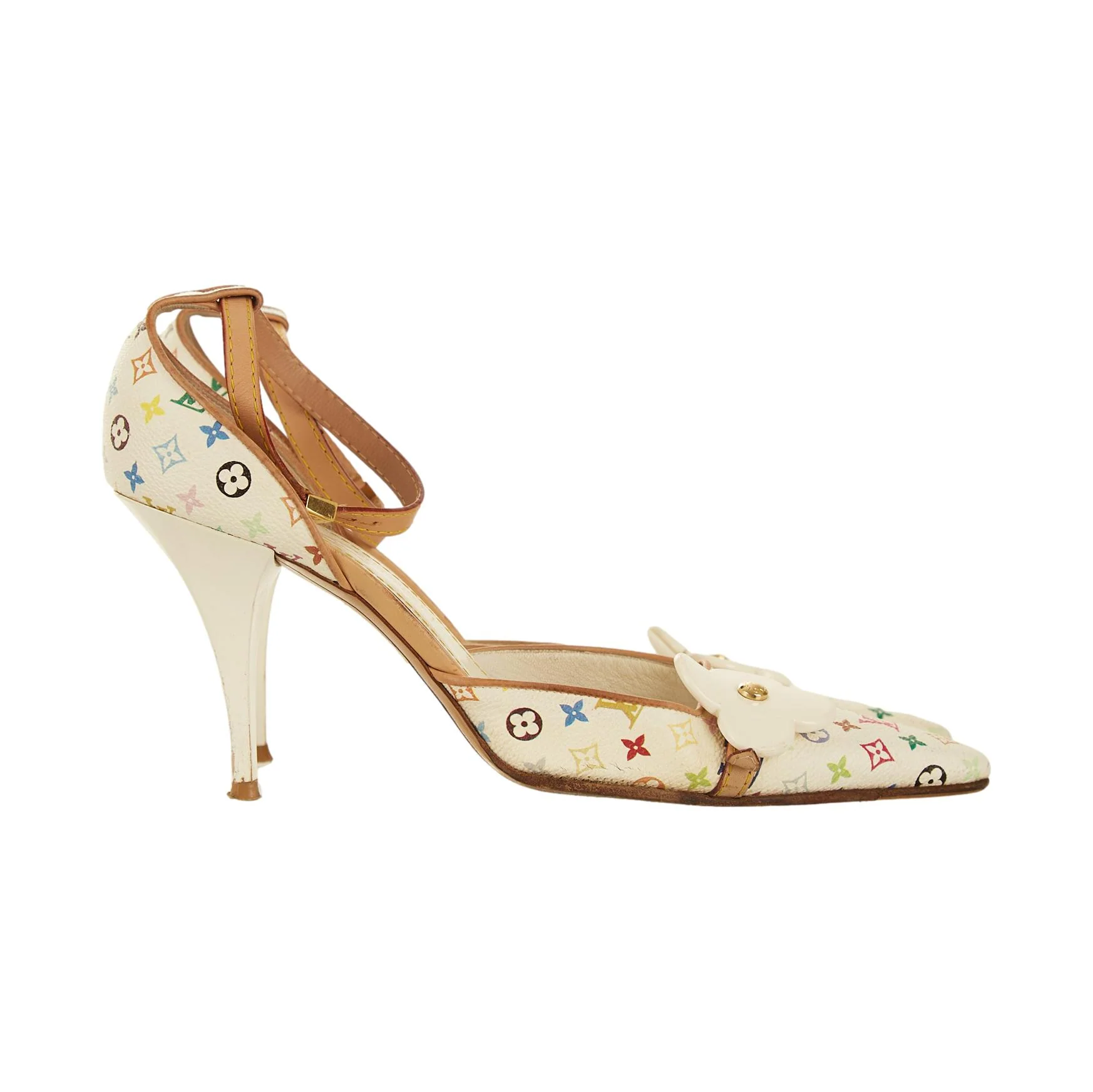 Louis Vuitton Multicolor Flower Heels - Image 2