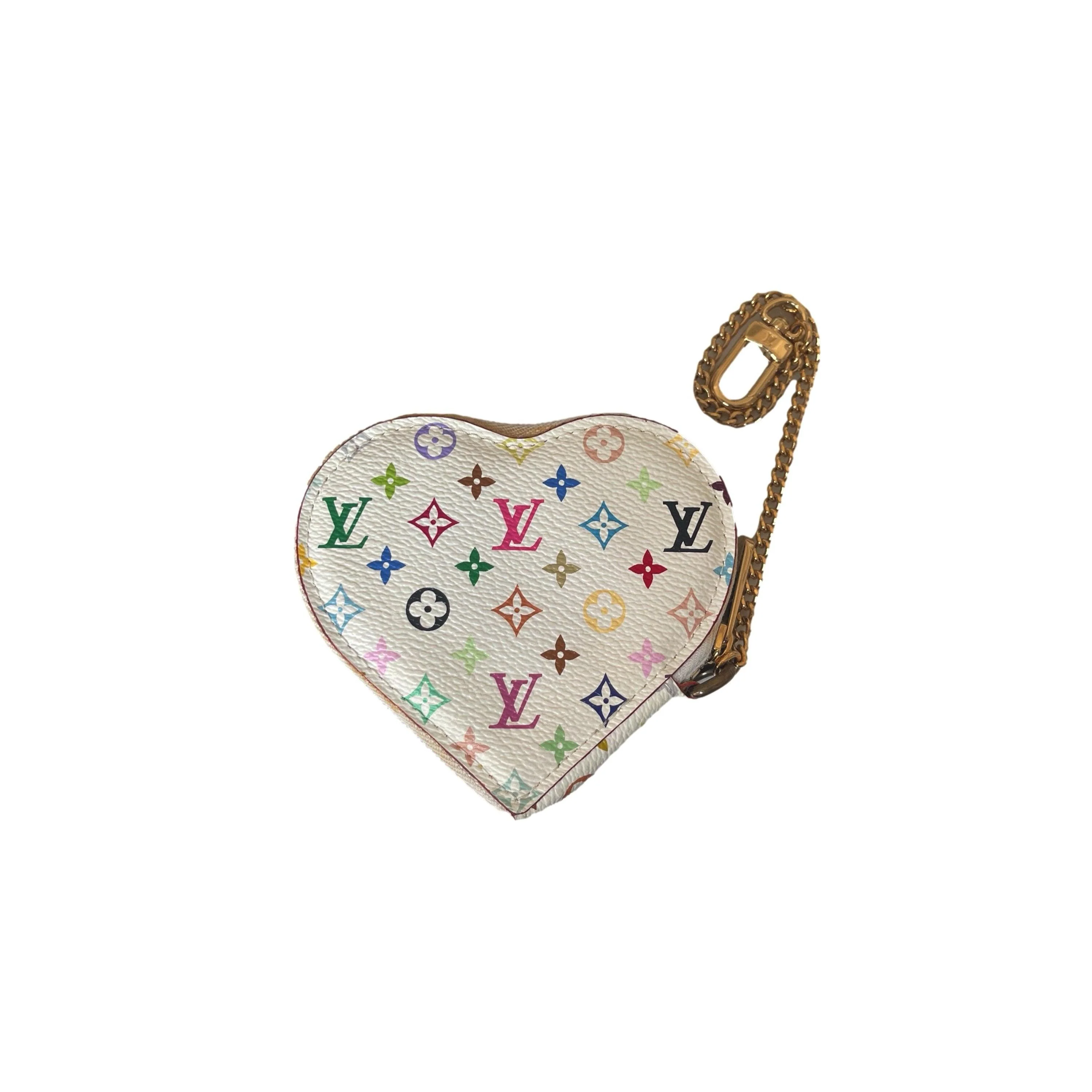 Louis Vuitton Multicolor Monogram Heart Coin Purse - Image 2