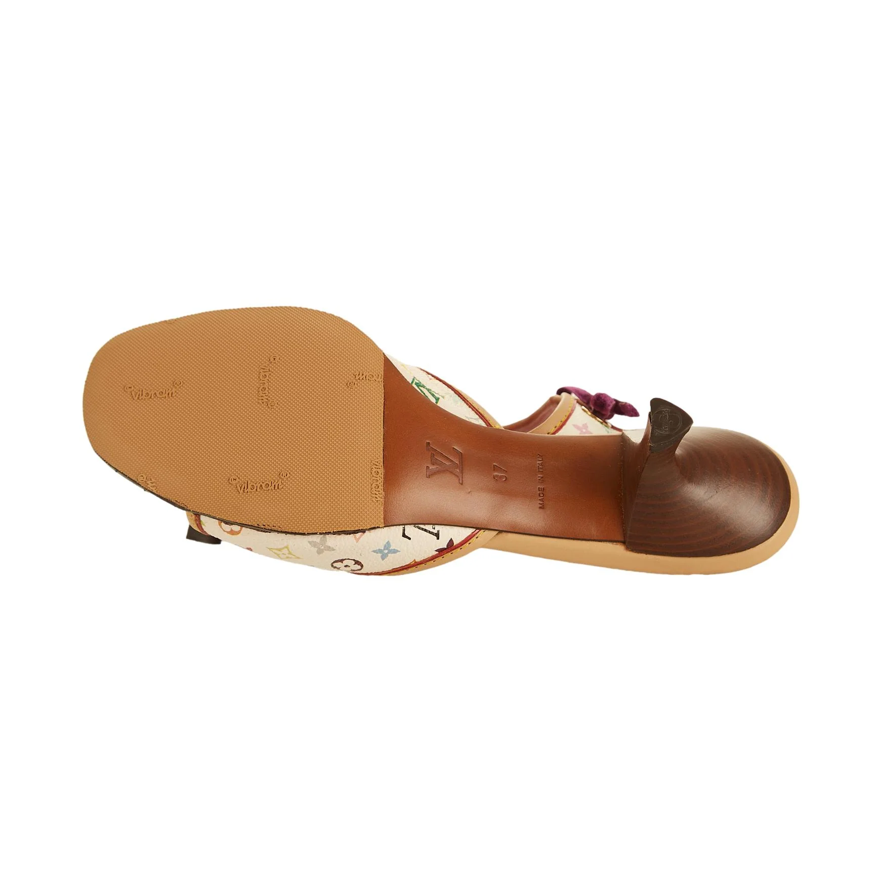 Louis Vuitton Multicolor Monogram Kitten Heels - Image 3