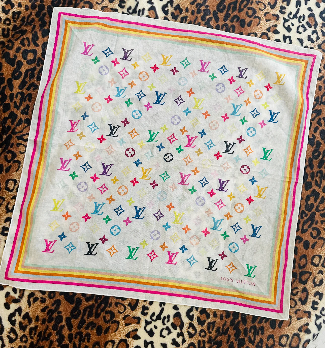 Louis Vuitton Murakami Head Scarf