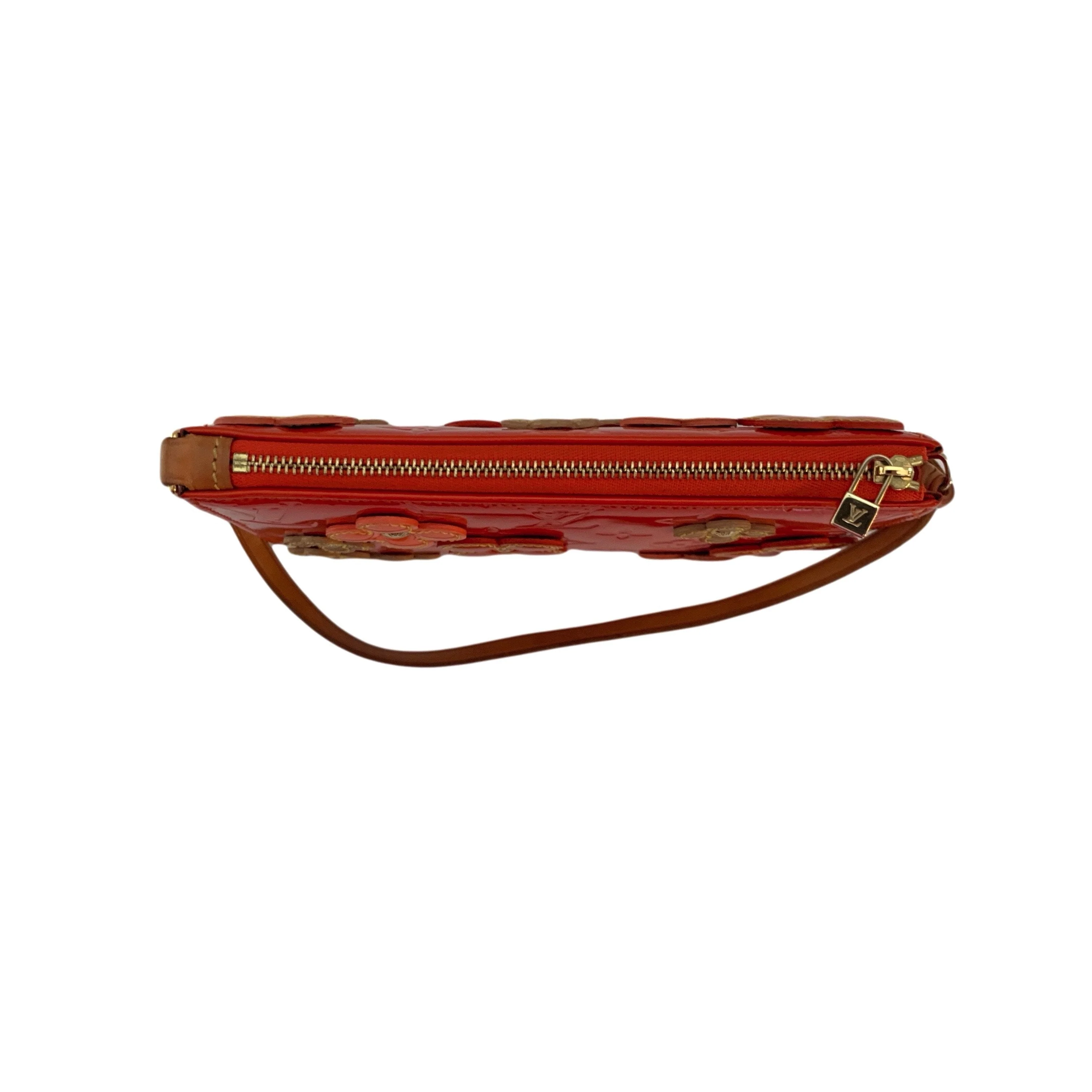 Louis Vuitton Orange Floral Shoulder Bag - Image 3