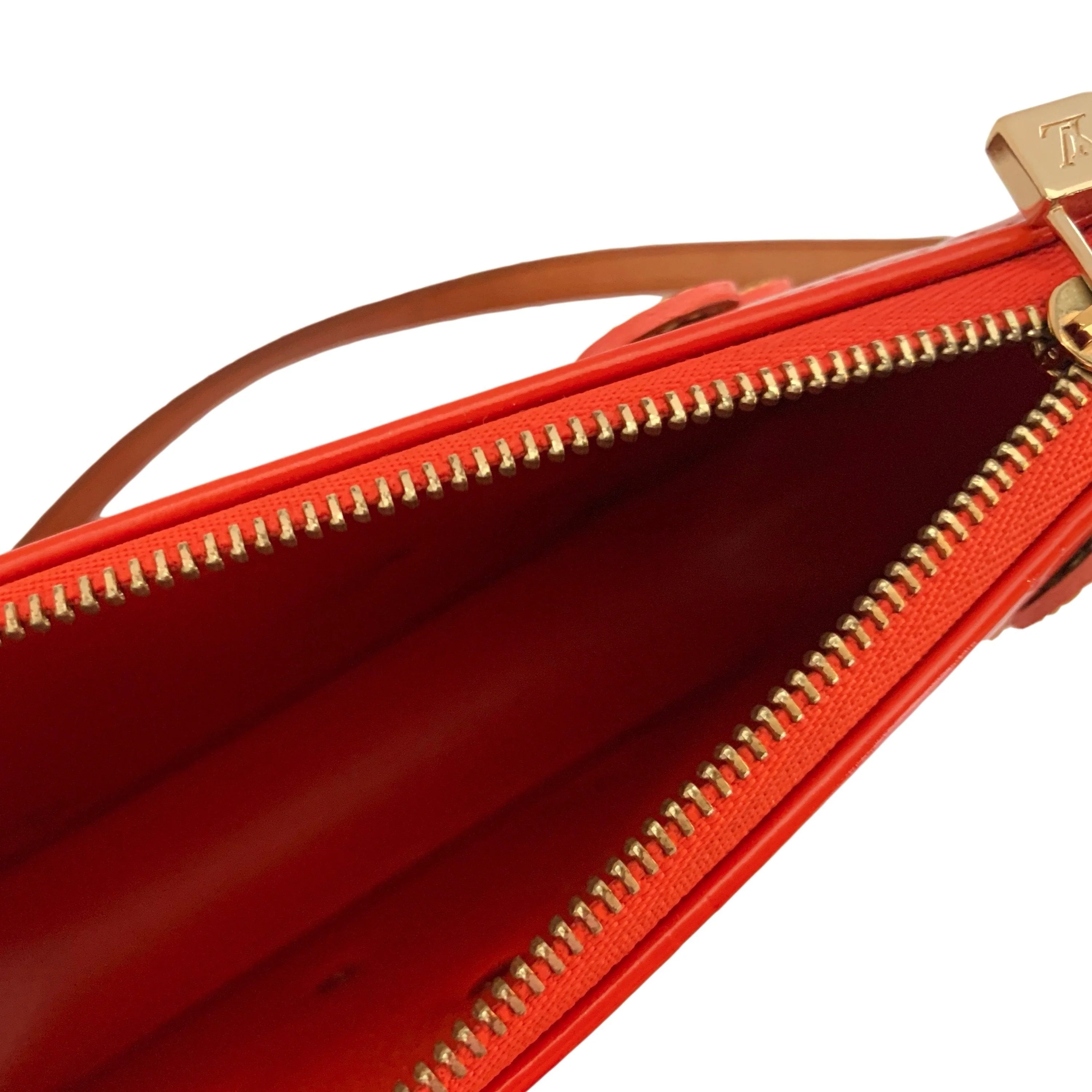 Louis Vuitton Orange Floral Shoulder Bag - Image 4