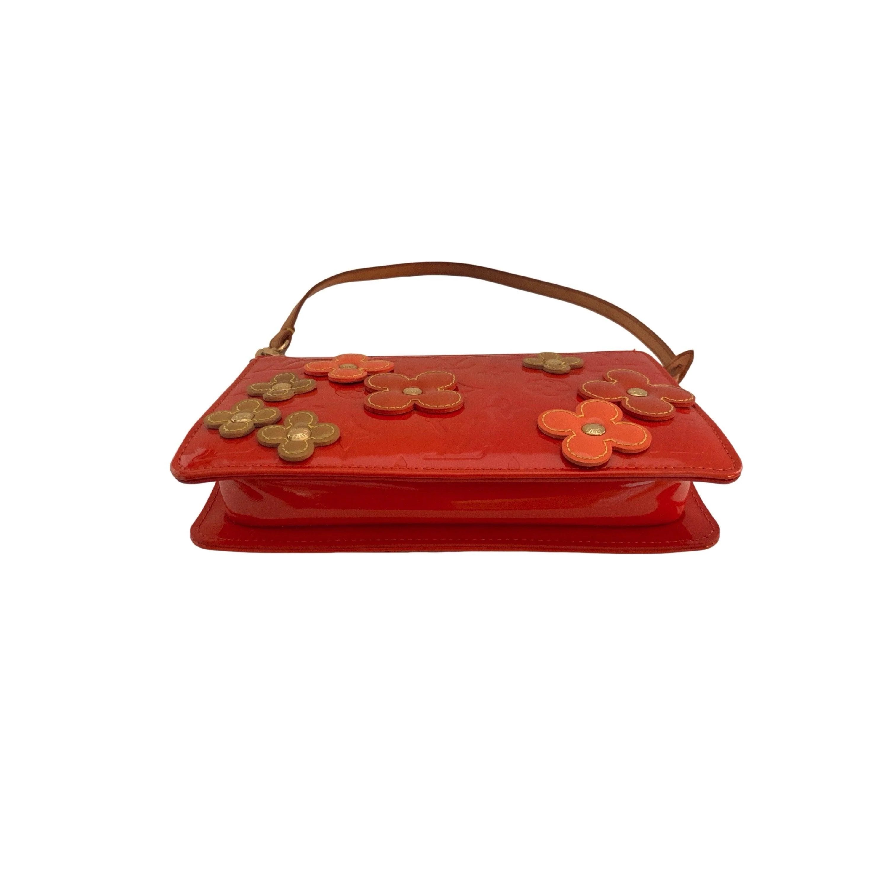 Louis Vuitton Orange Floral Shoulder Bag - Image 2