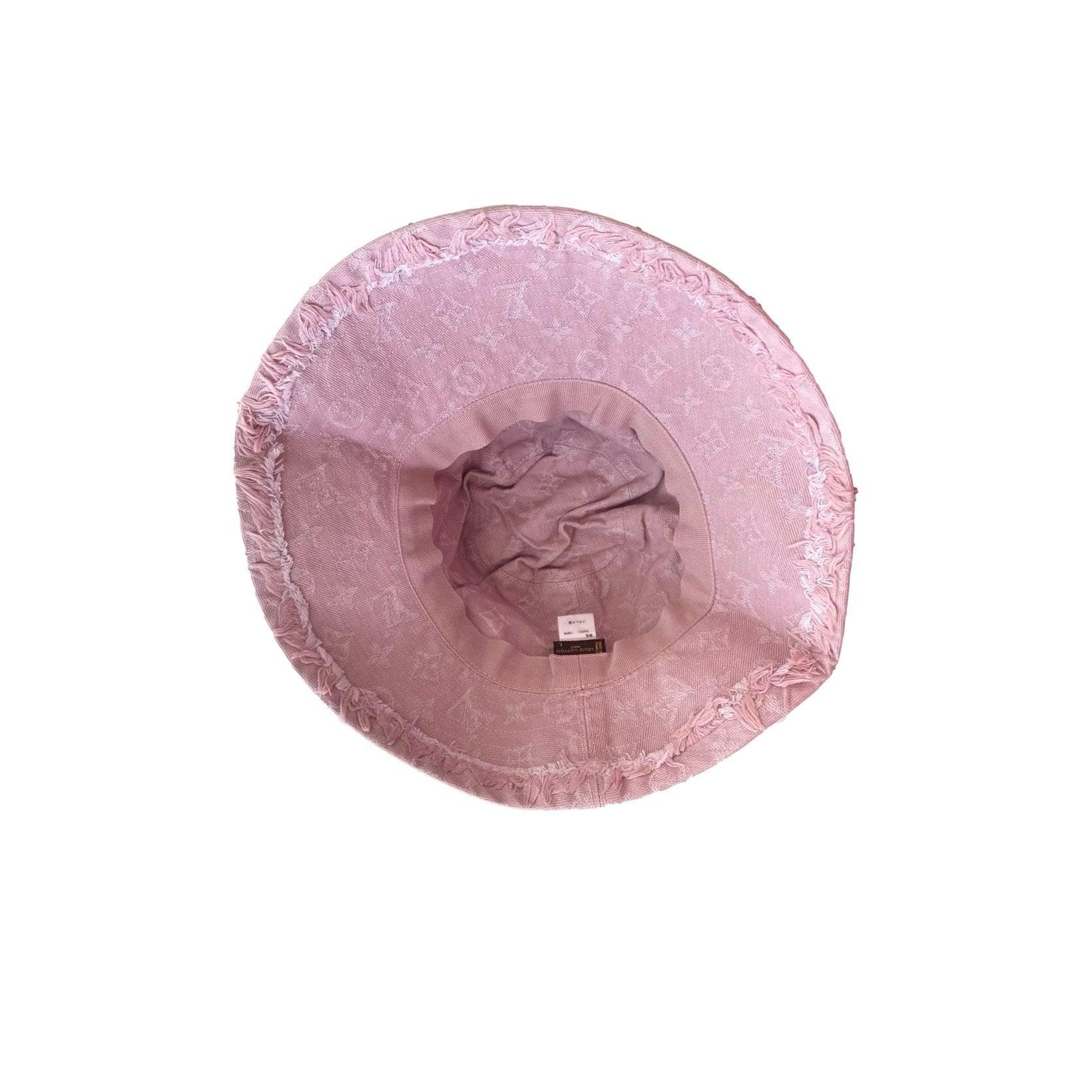 Louis Vuitton Pink Denim Bucket Hat - Image 2
