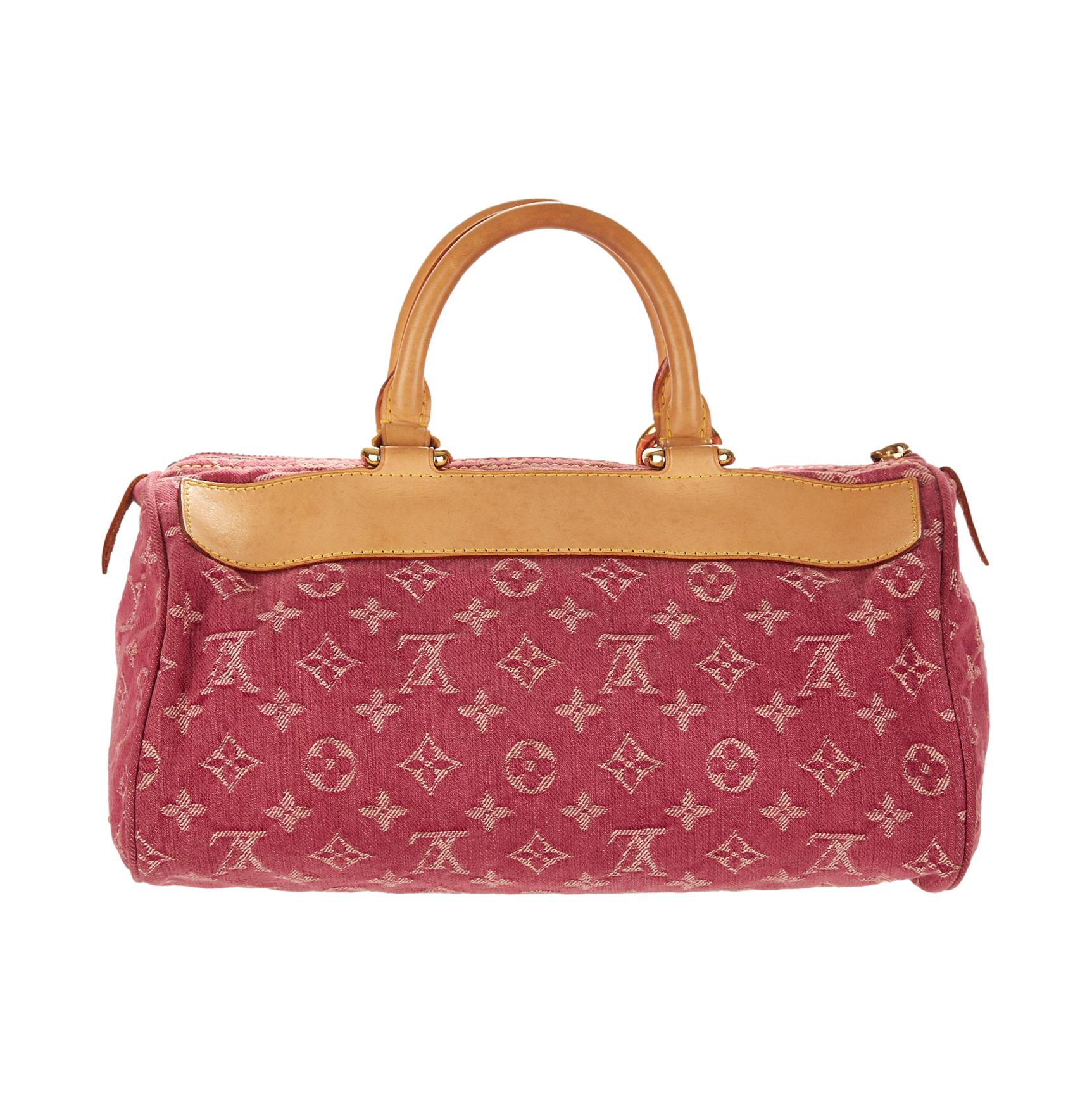 Louis Vuitton Pink Denim Neo Speedy Shoulder Bag - Image 2