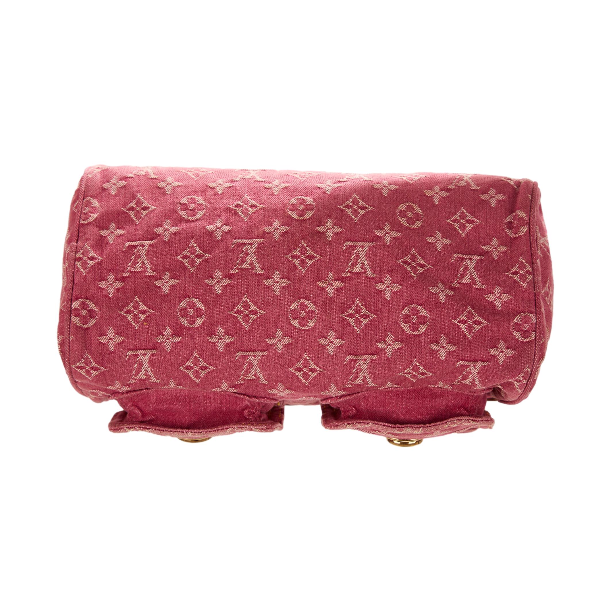 Louis Vuitton Pink Denim Neo Speedy Shoulder Bag - Image 3