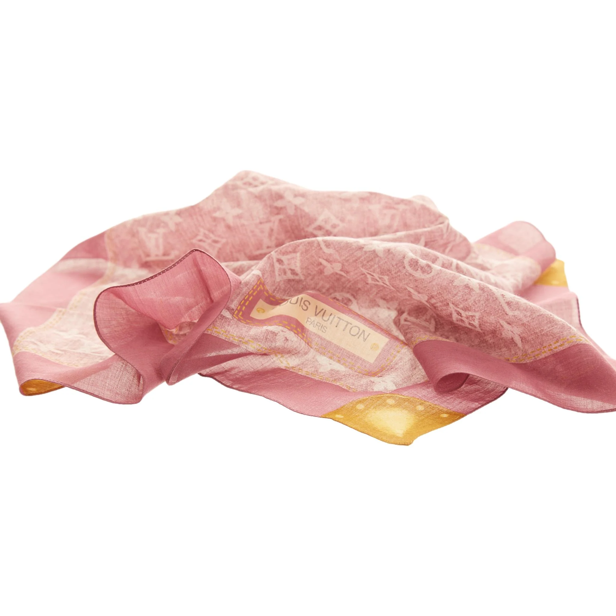 Louis Vuitton Pink Monogram Bandana - Image 2