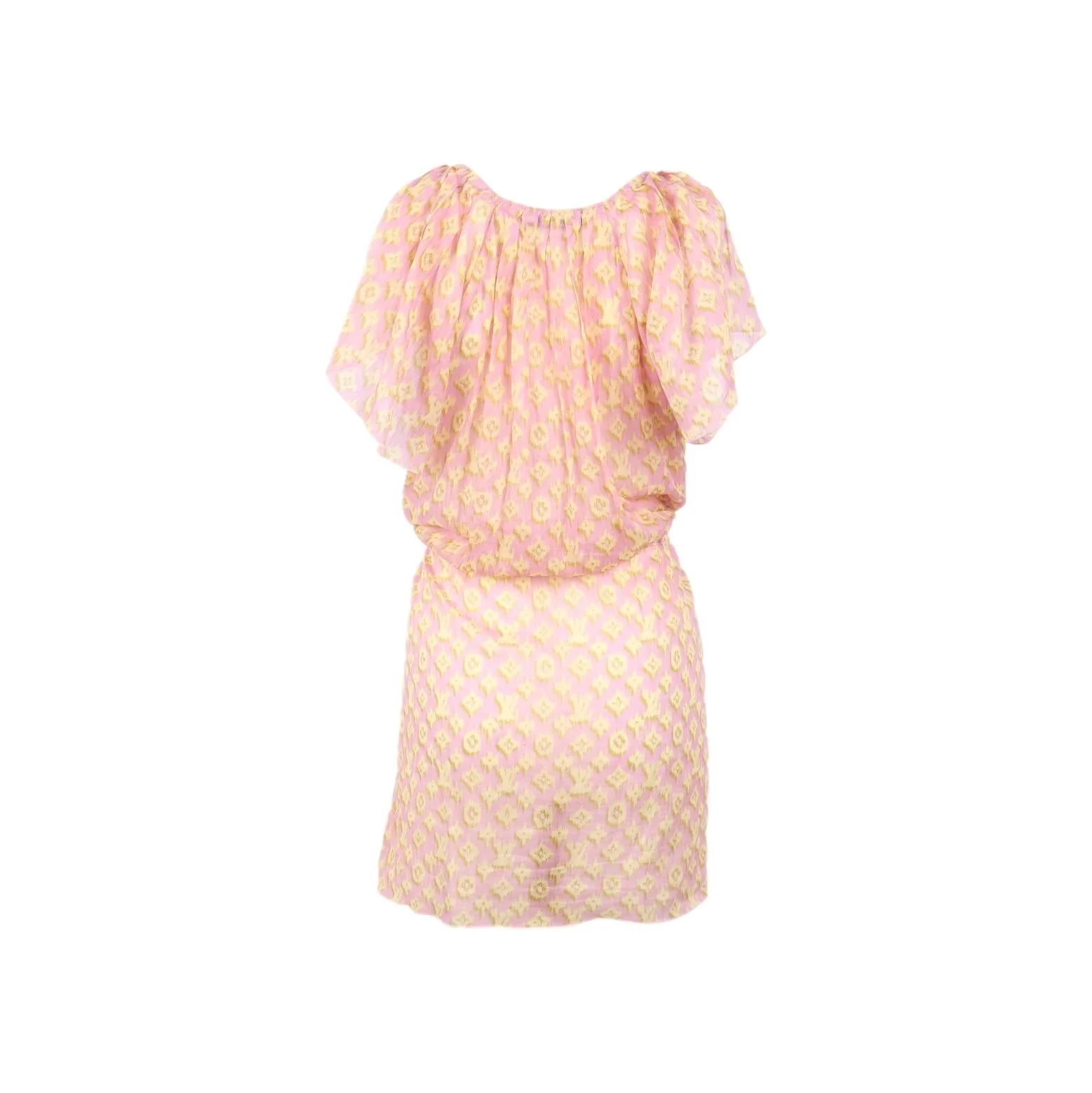 Louis Vuitton Pink Monogram Tie Dress - Image 2