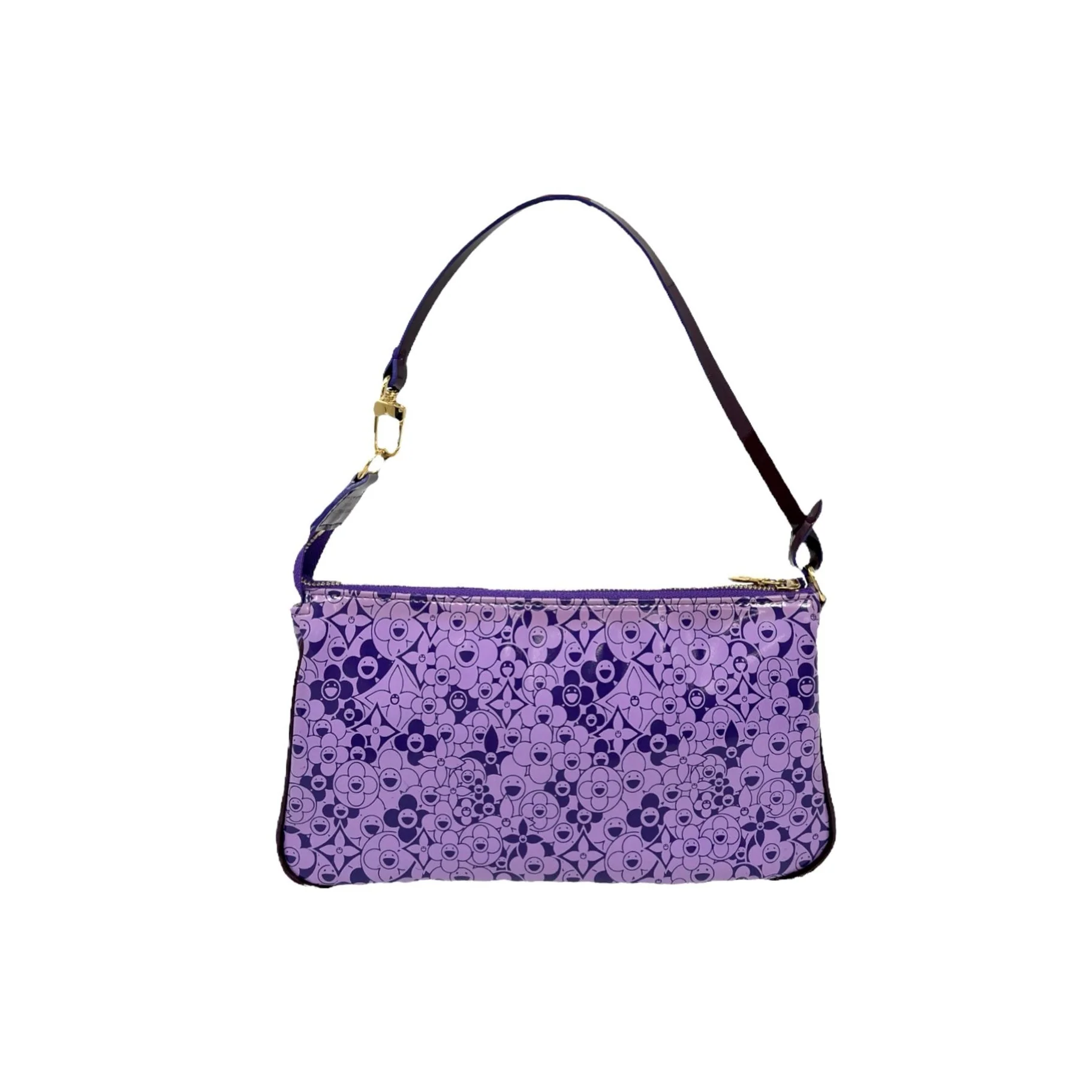 Louis Vuitton Purple Murakami Shoulder Bag - Image 2